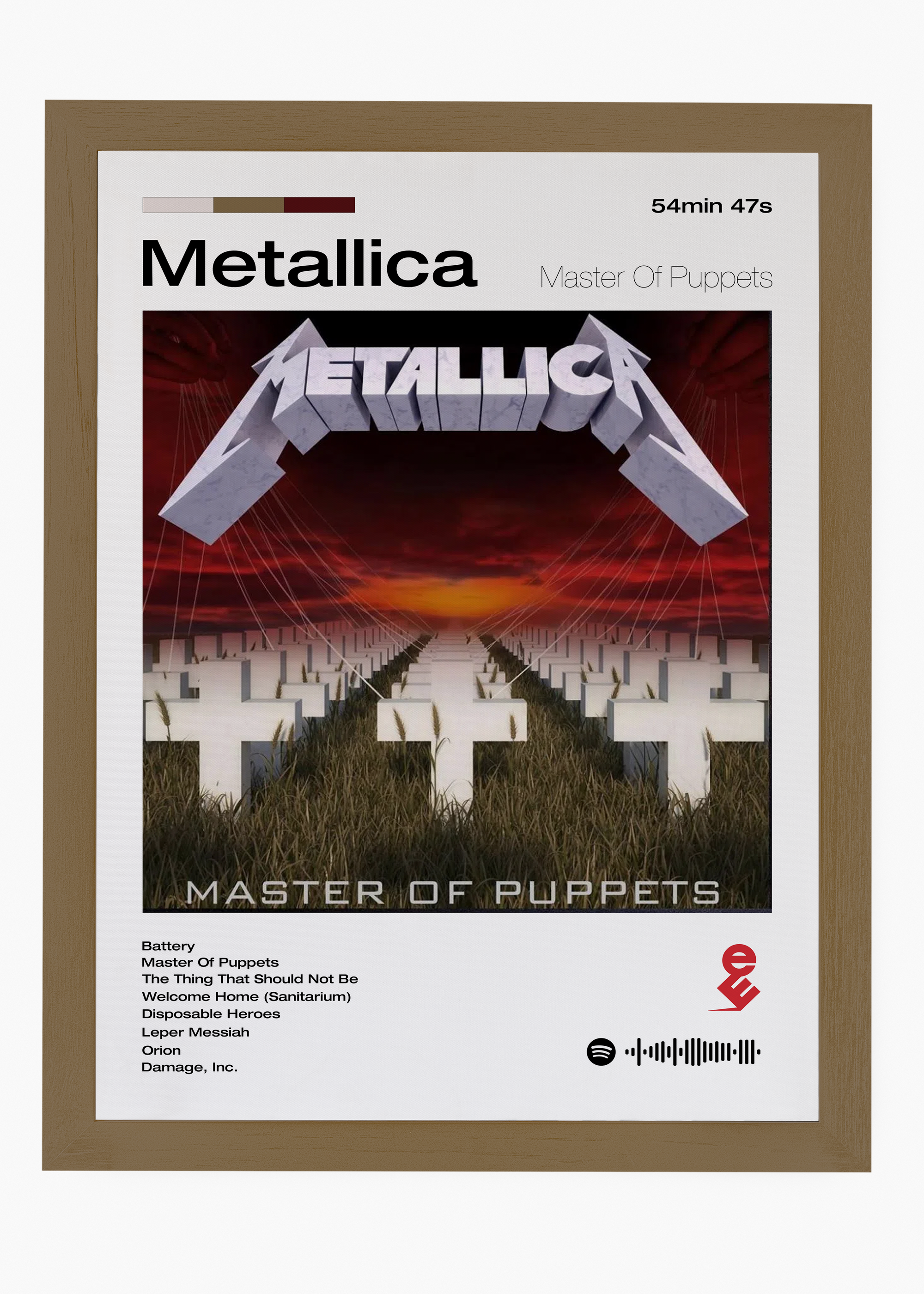 Quadro Metallica Master of Puppets - 6