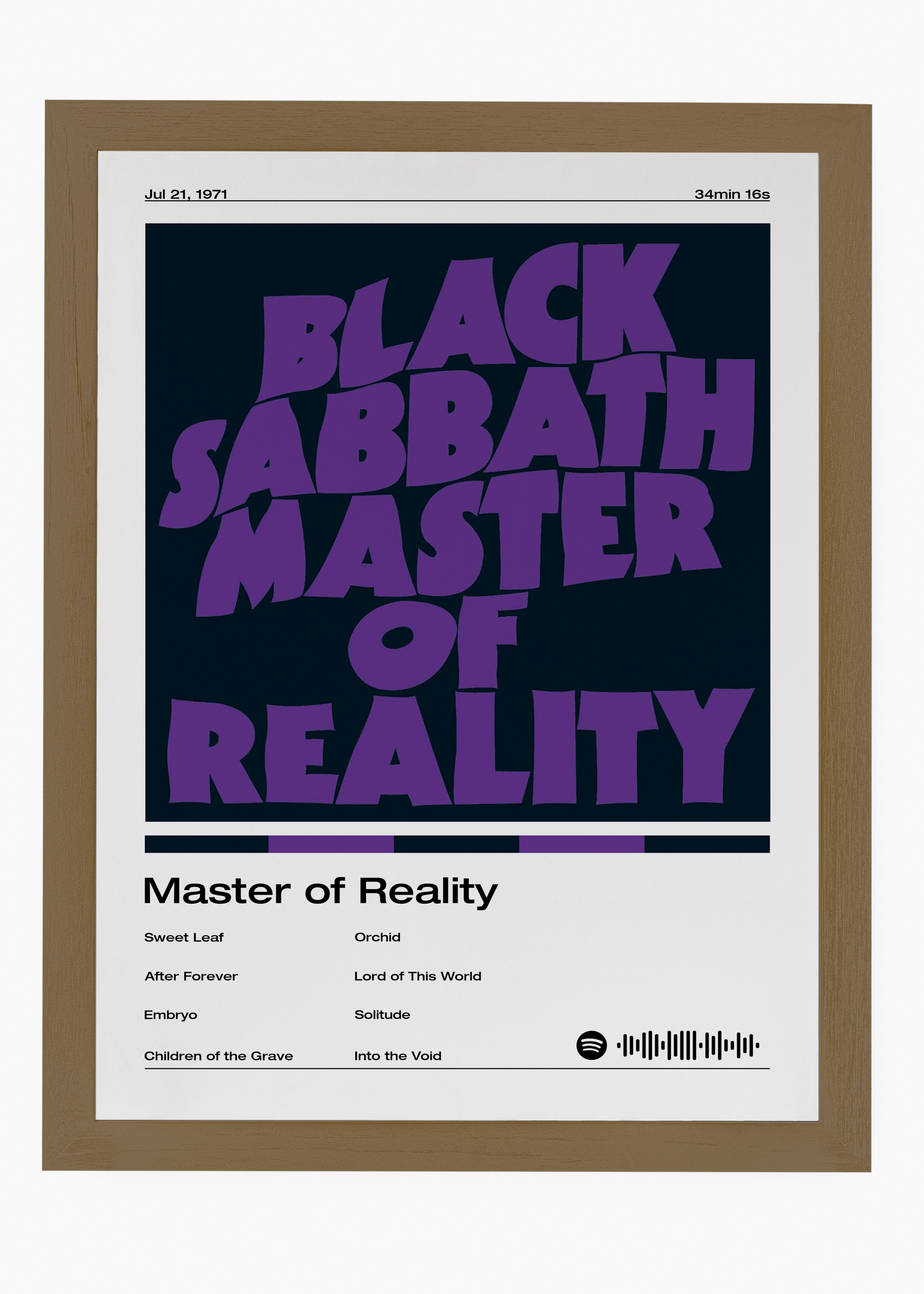 Quadro Black Sabbath Master of Reality - 6
