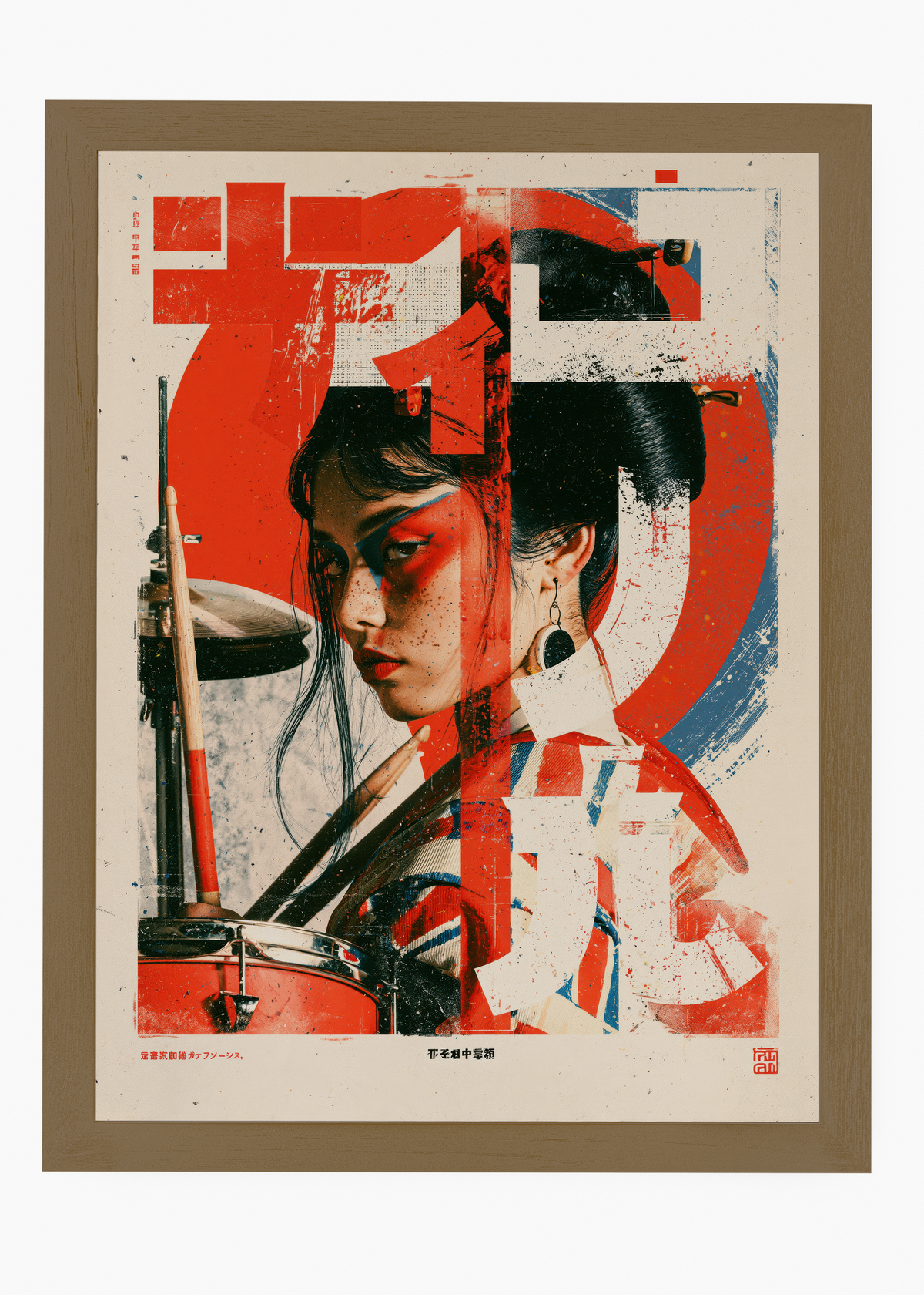 Quadro Japonês Taiko Hime - 6