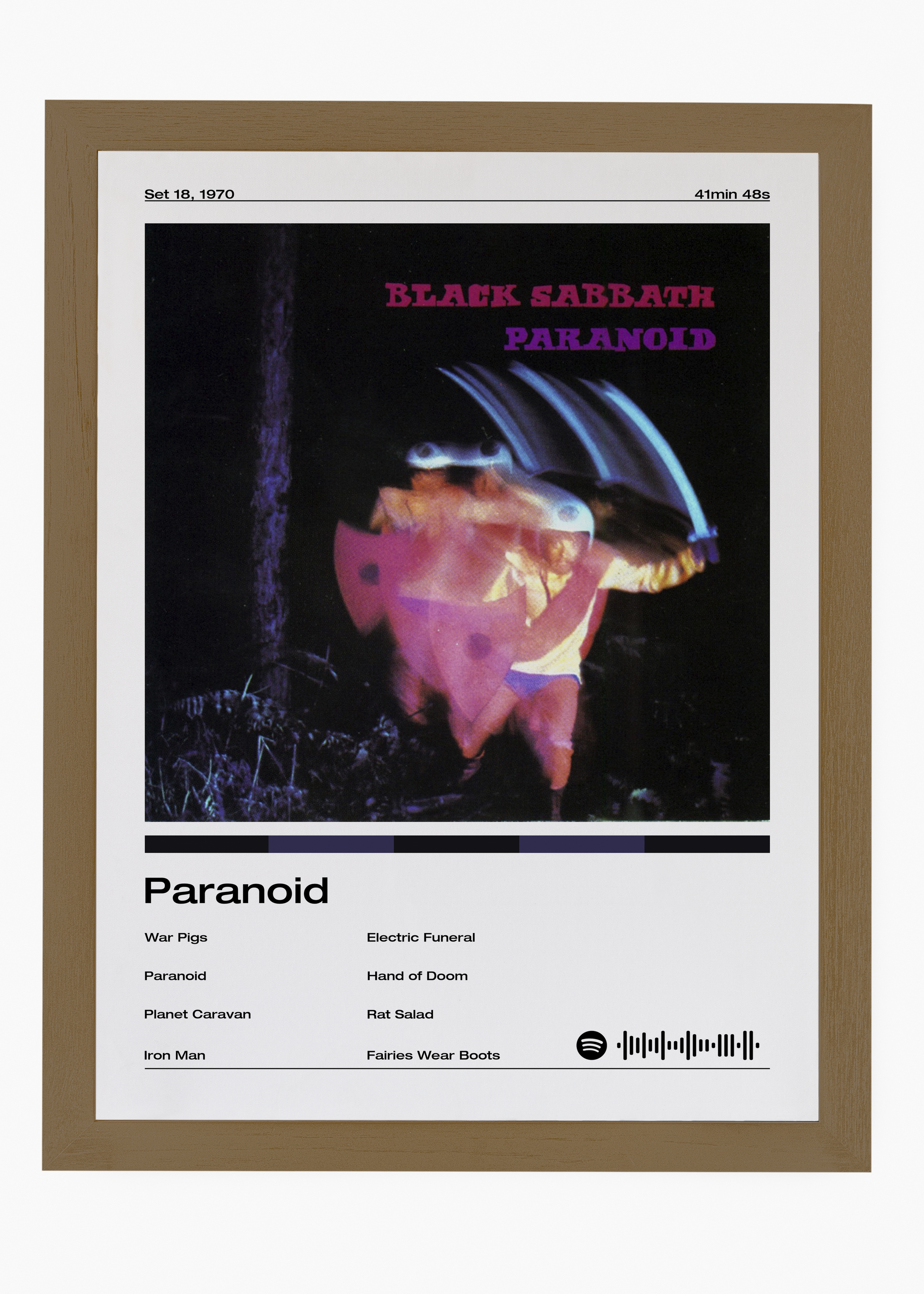 Quadro Black Sabbath Paranoid - 6