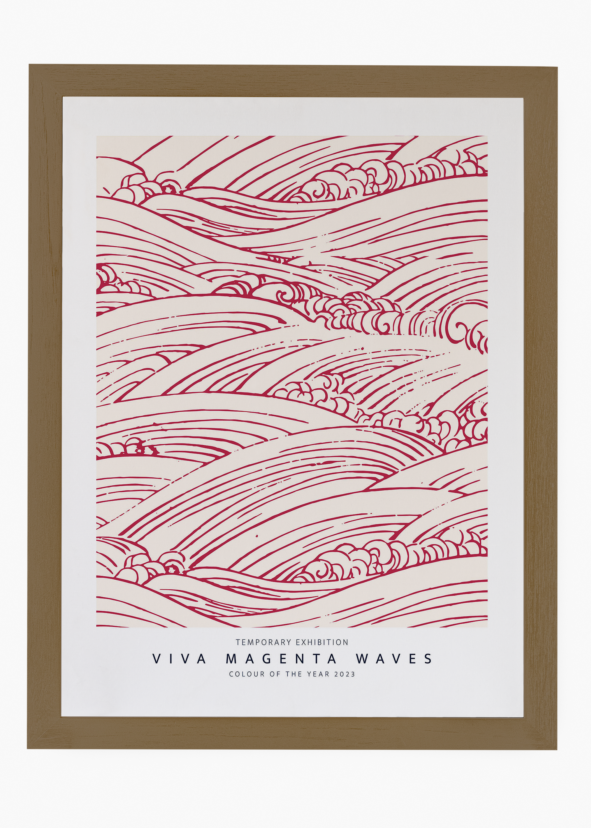 Quadro Magenta Waves - 6