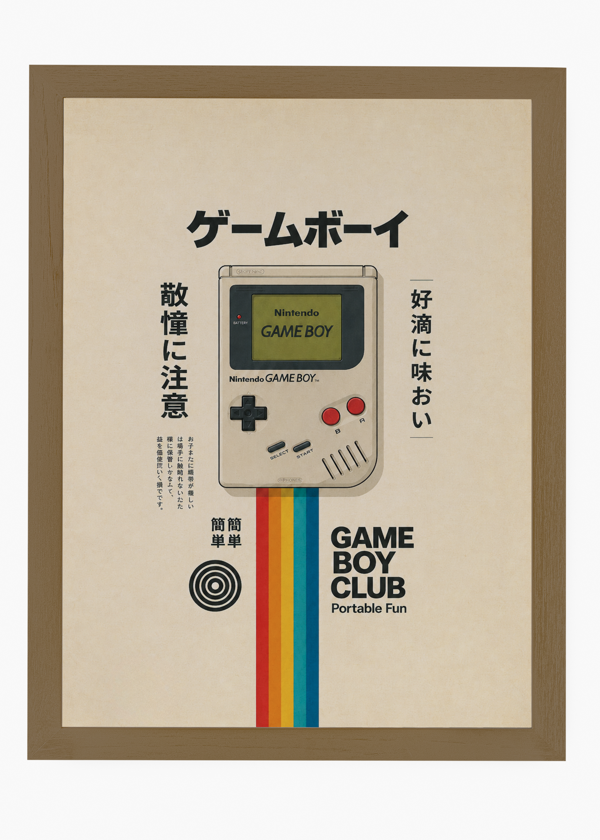 Quadro Japonês Game Boy Retro - 6