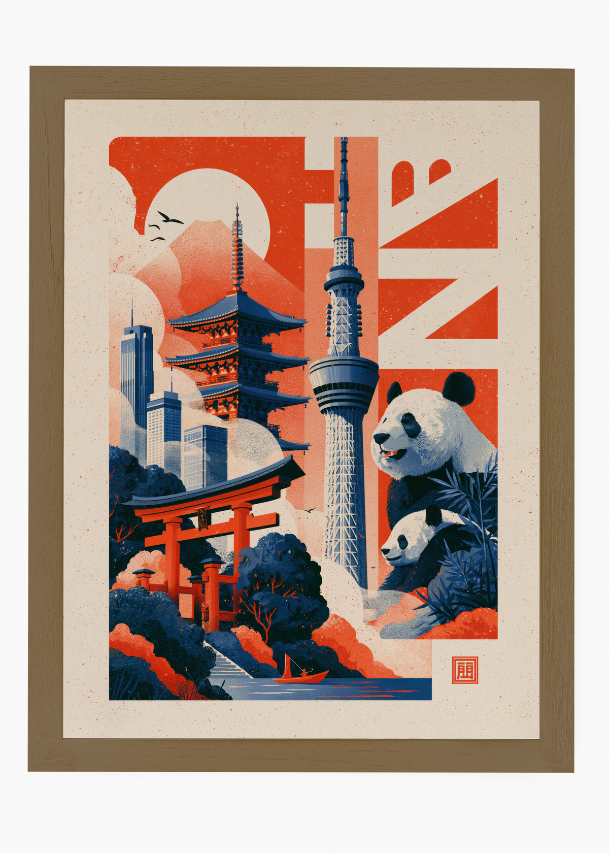 Quadro Japonês Tóquio Panorama - 6