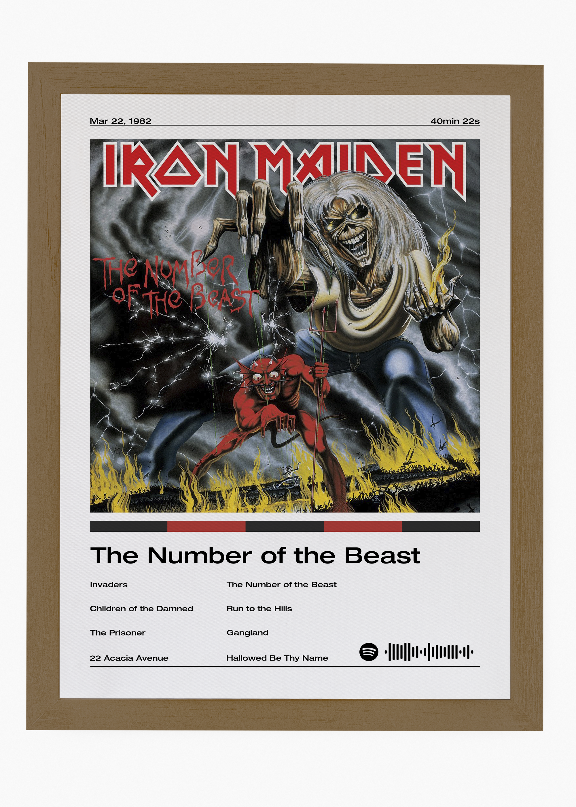 Quadro Iron Maiden The Number of the Beast - 6