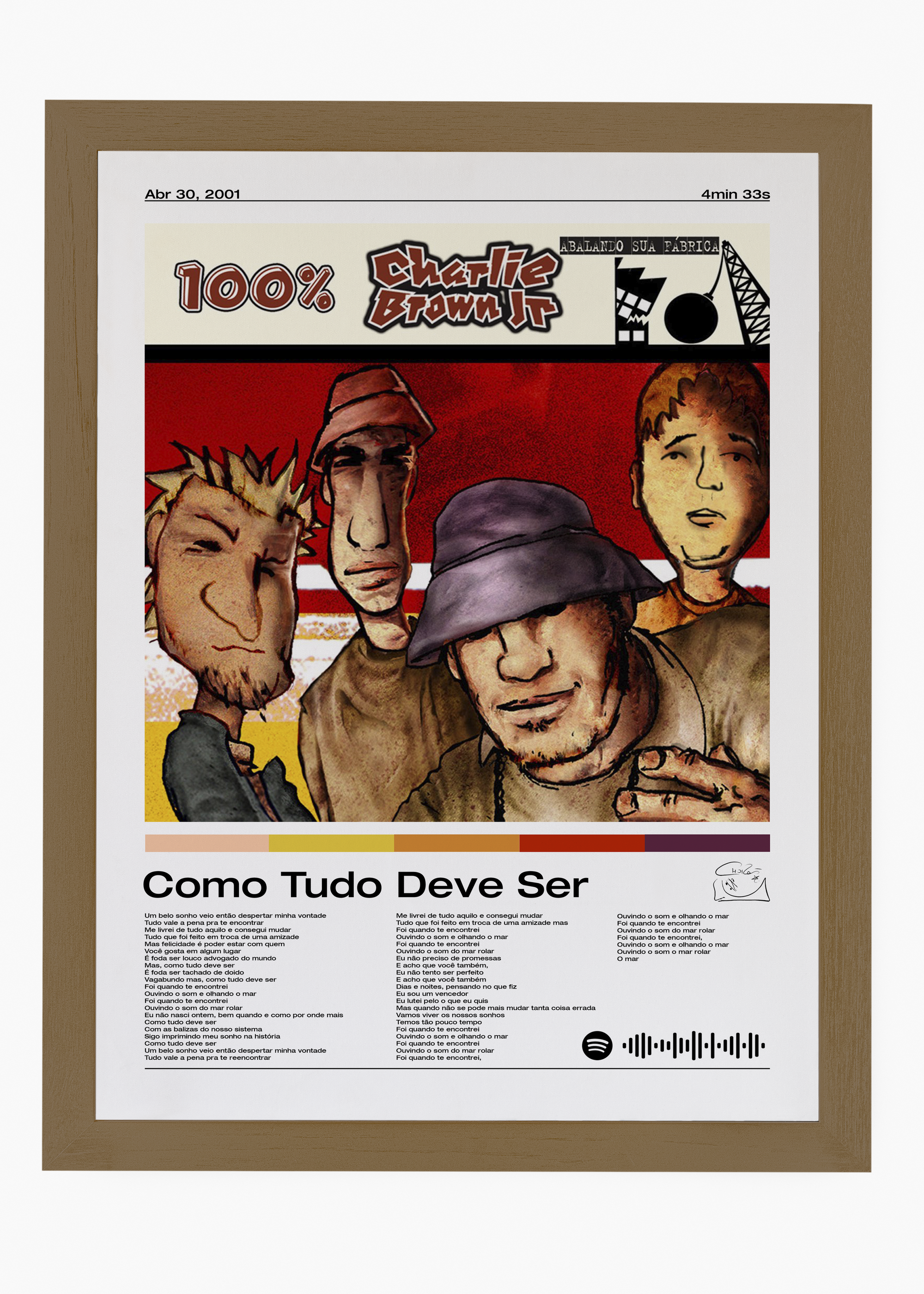 Quadro Charlie Brown Jr. Como Tudo Deve Ser - 6