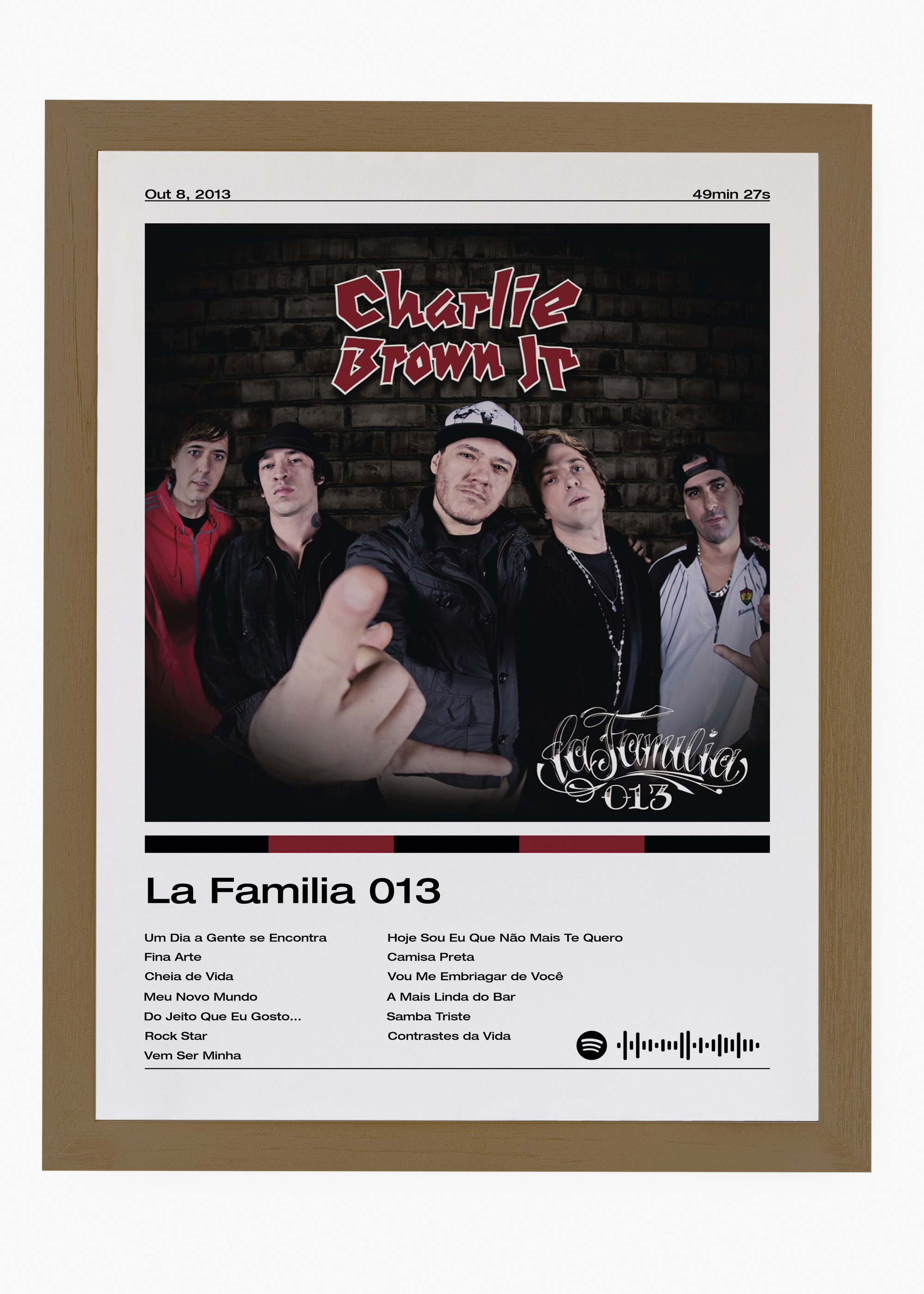 Quadro Charlie Brown Jr. La Familia 013 - 6