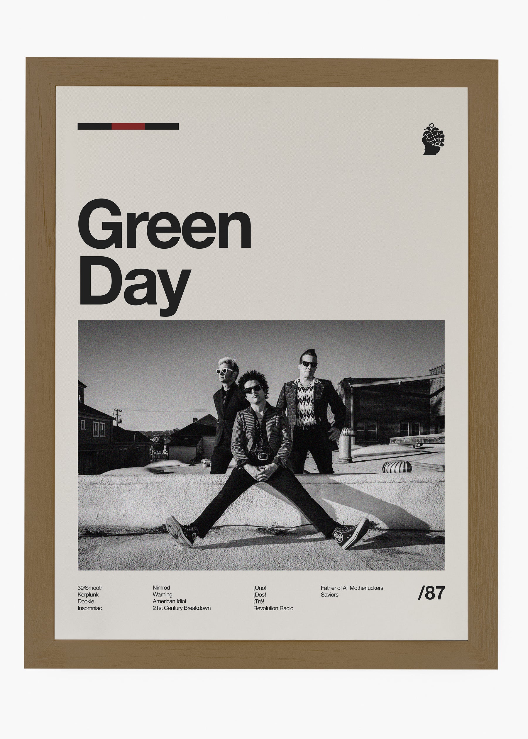 Quadro Green Day Banda