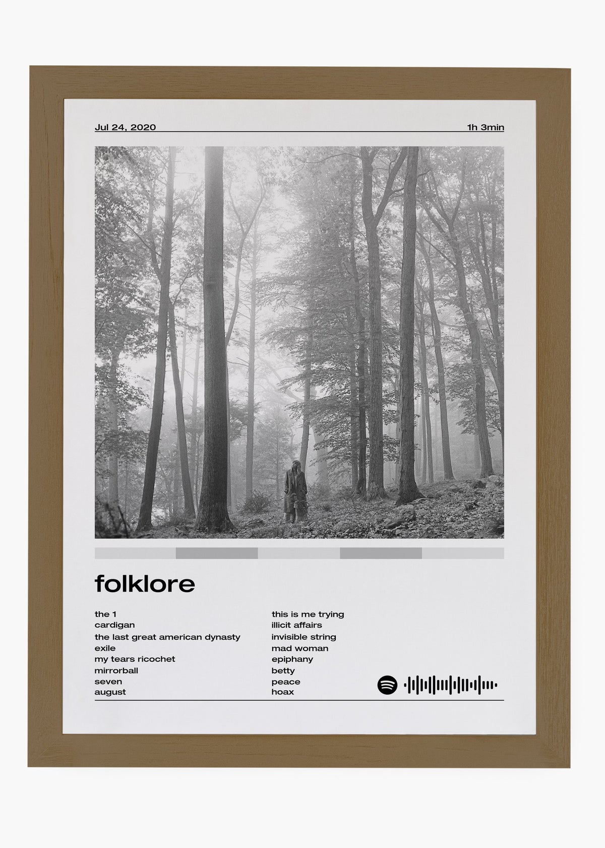 Quadro Taylor Swift Folklore