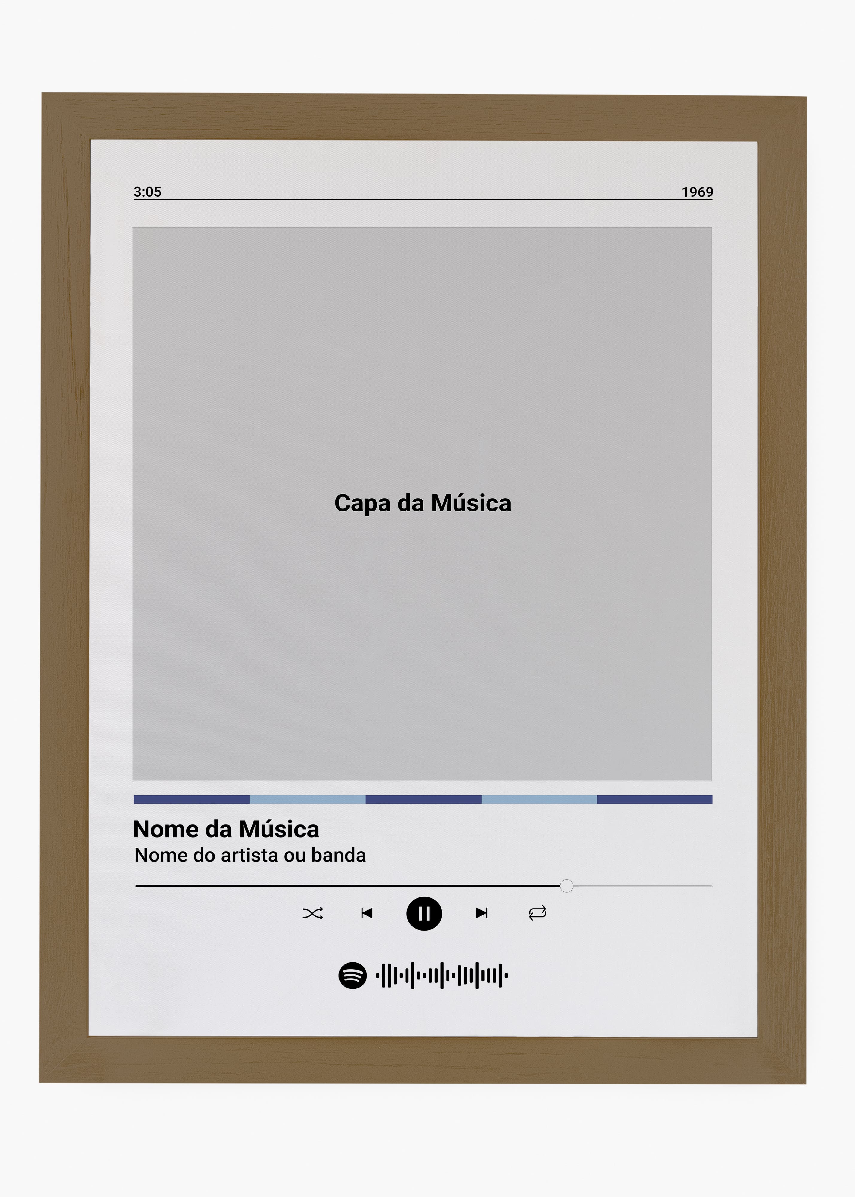 Quadro Spotify Personalizável - Música