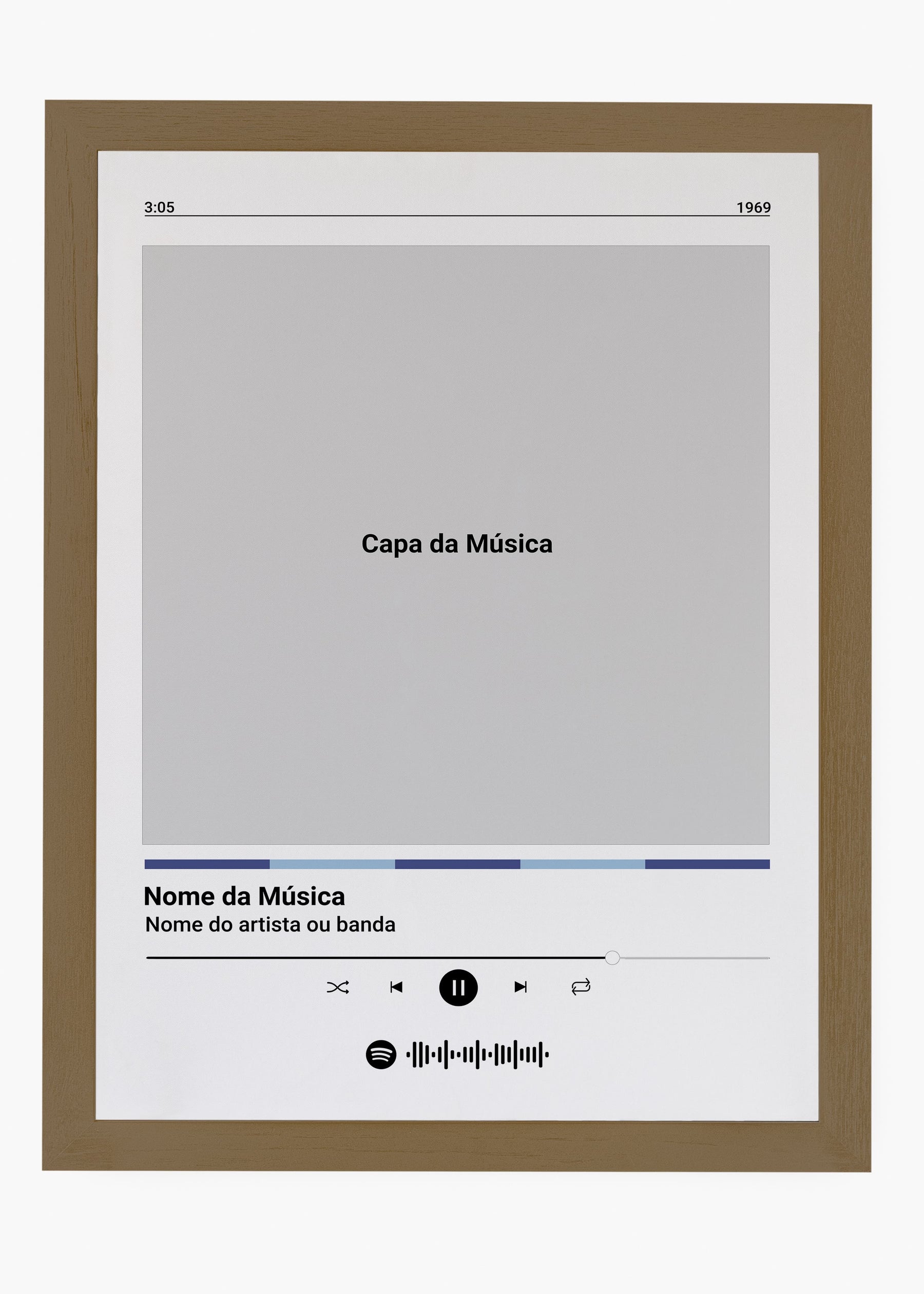 Quadro Spotify Personalizável - Música