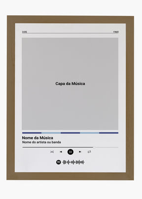 Quadro Spotify Personalizável - Música