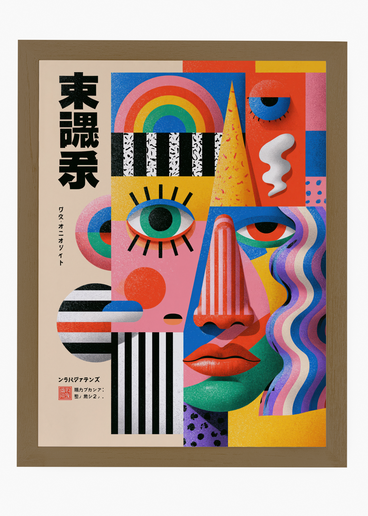 Quadro Japonês Pop Face - 6