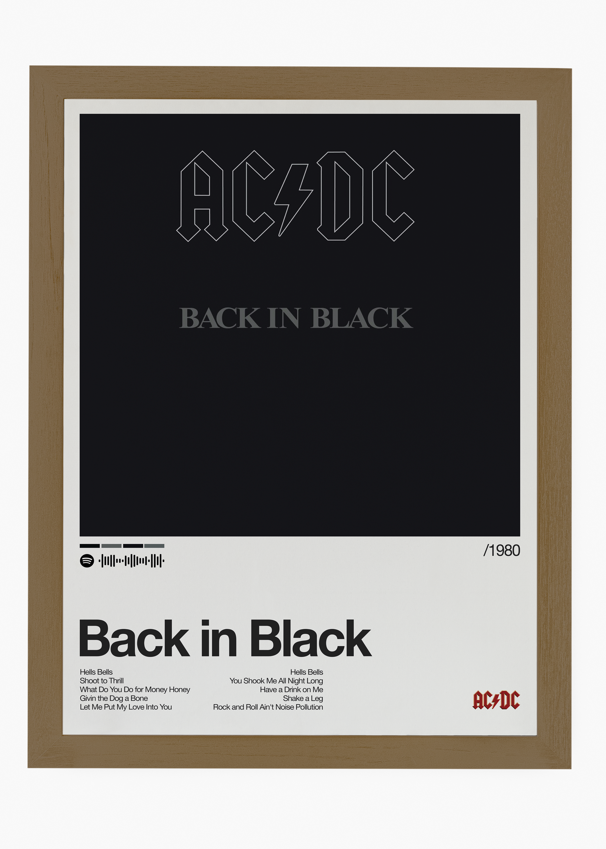 Quadro AC-DC Back in Black - 6