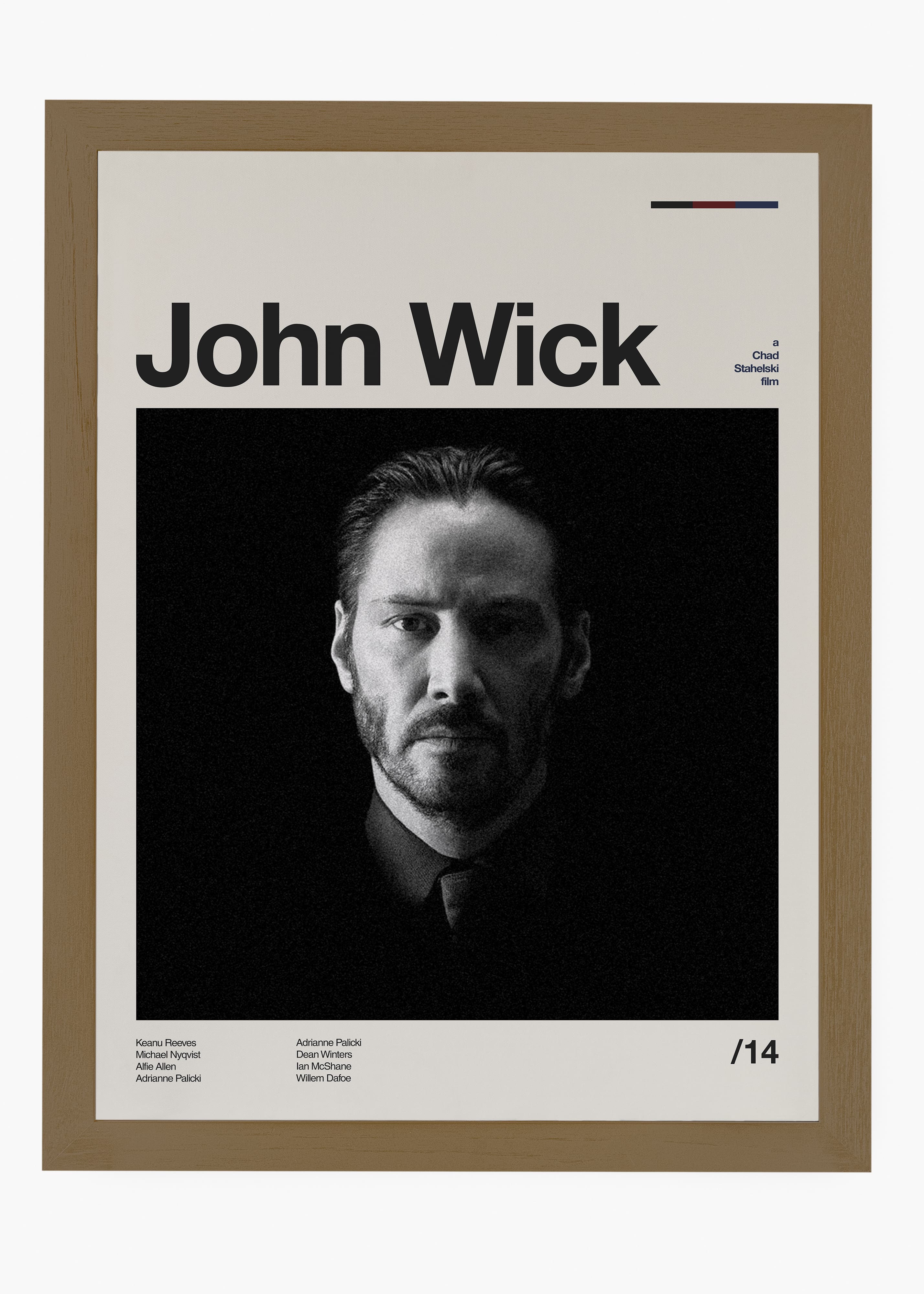 Quadro decorativo John Wick — arte de cinema para parede | Cübe Quadros