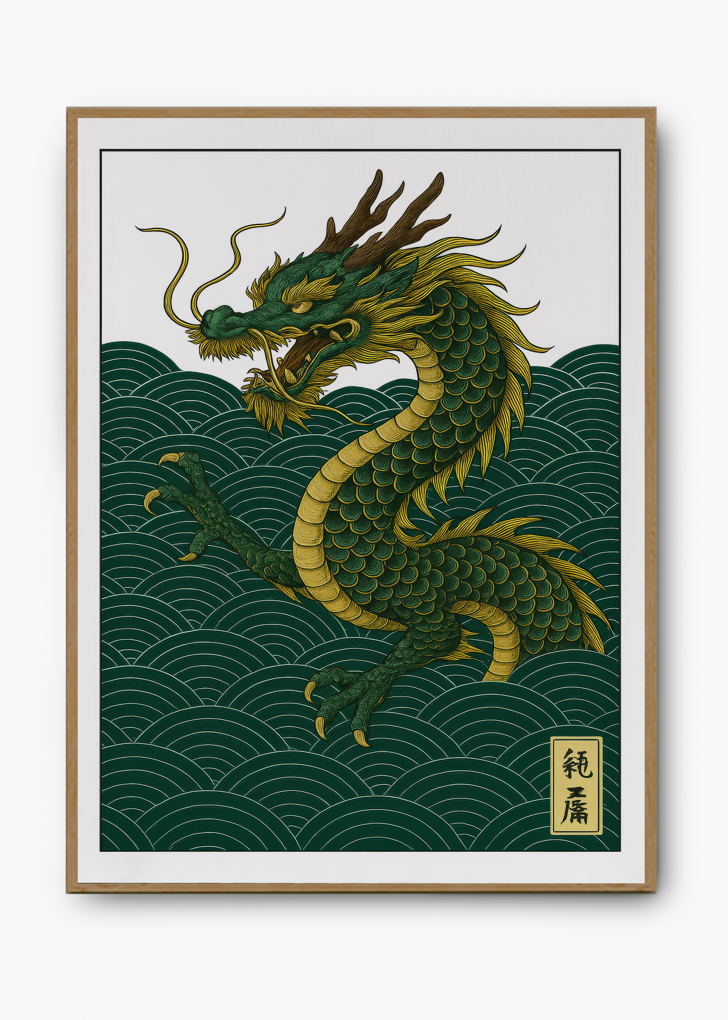 Quadro Japonês Dragon