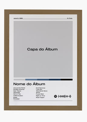 Quadro Spotify Personalizável - Álbum