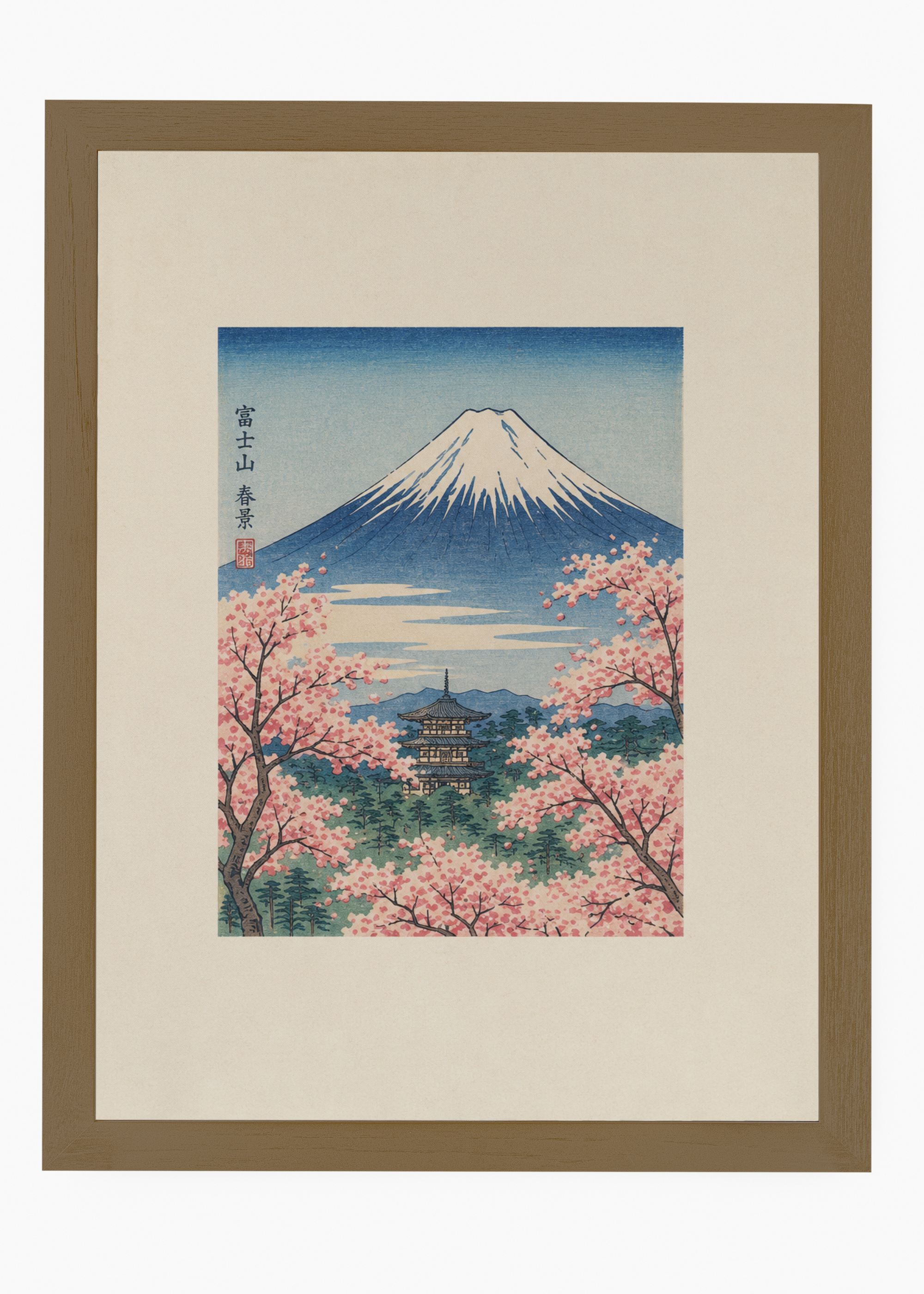 Quadro Japonês Haru Fuji - 6
