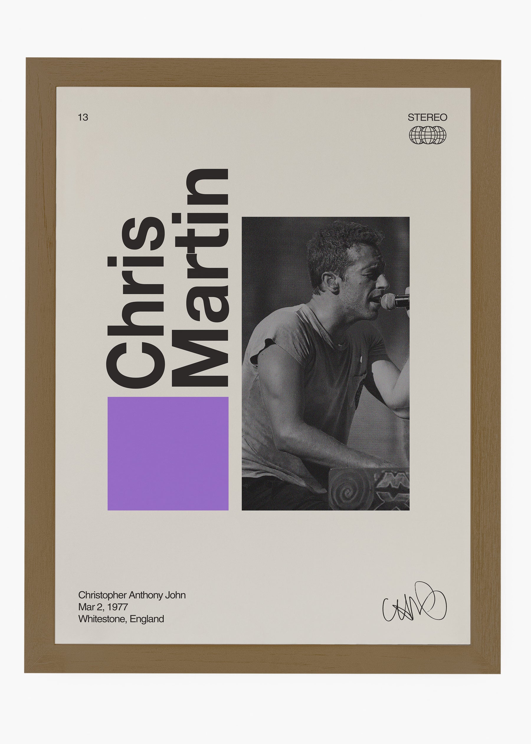Quadro Signature Chris Martin