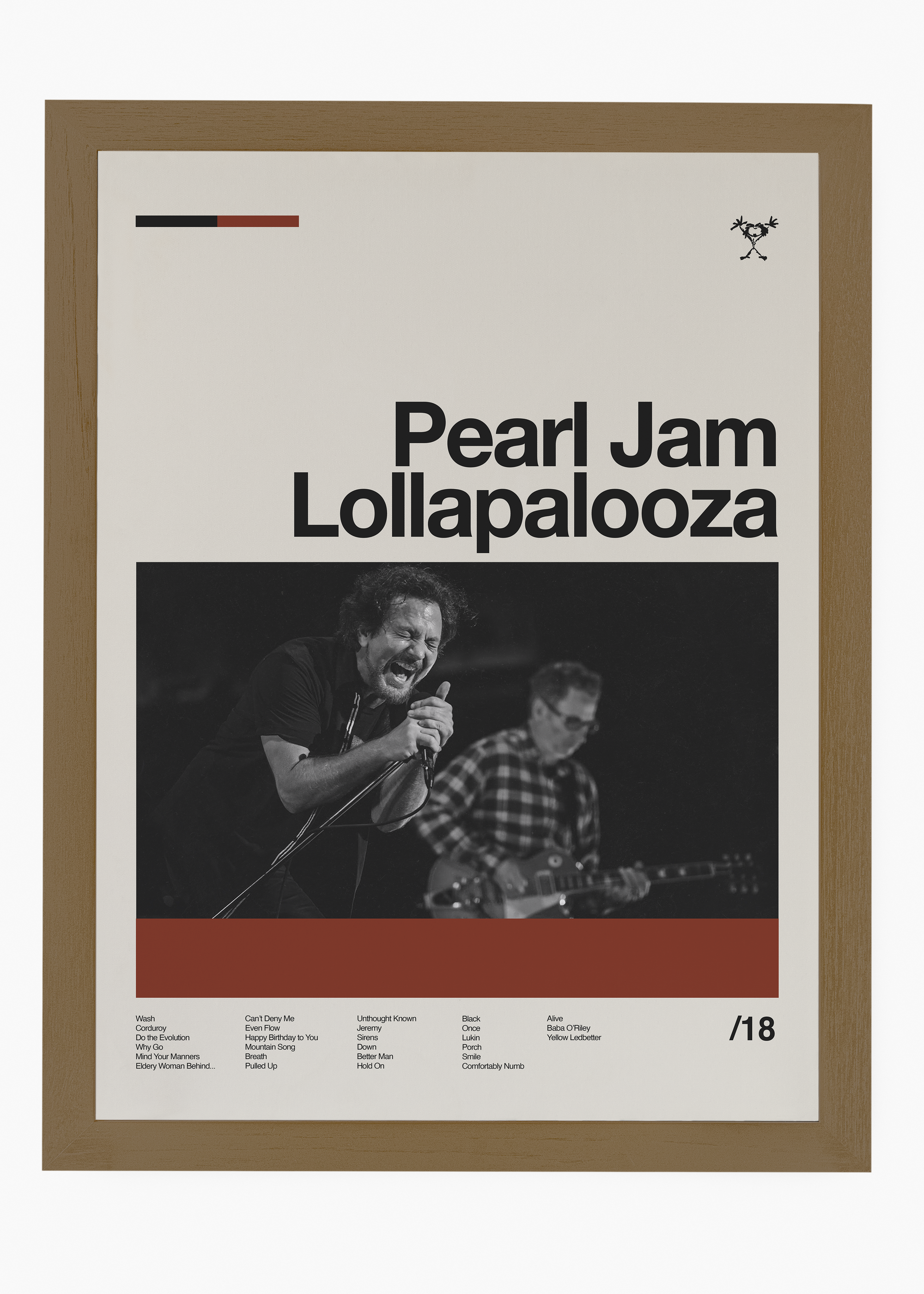 Quadro Pearl Jam Lollapalooza 2018 - 6