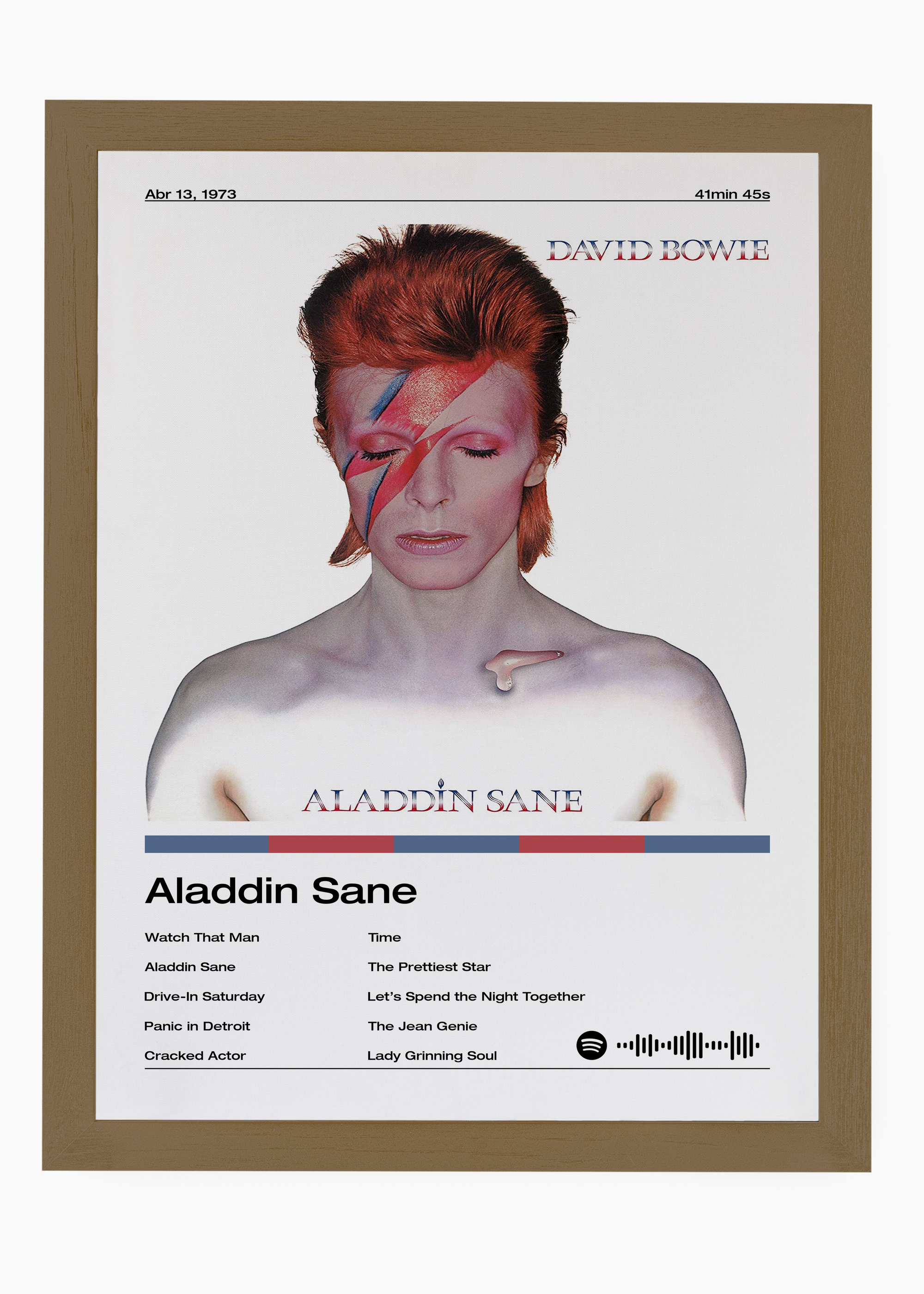 Quadro David Bowie Aladdin Sane - 6