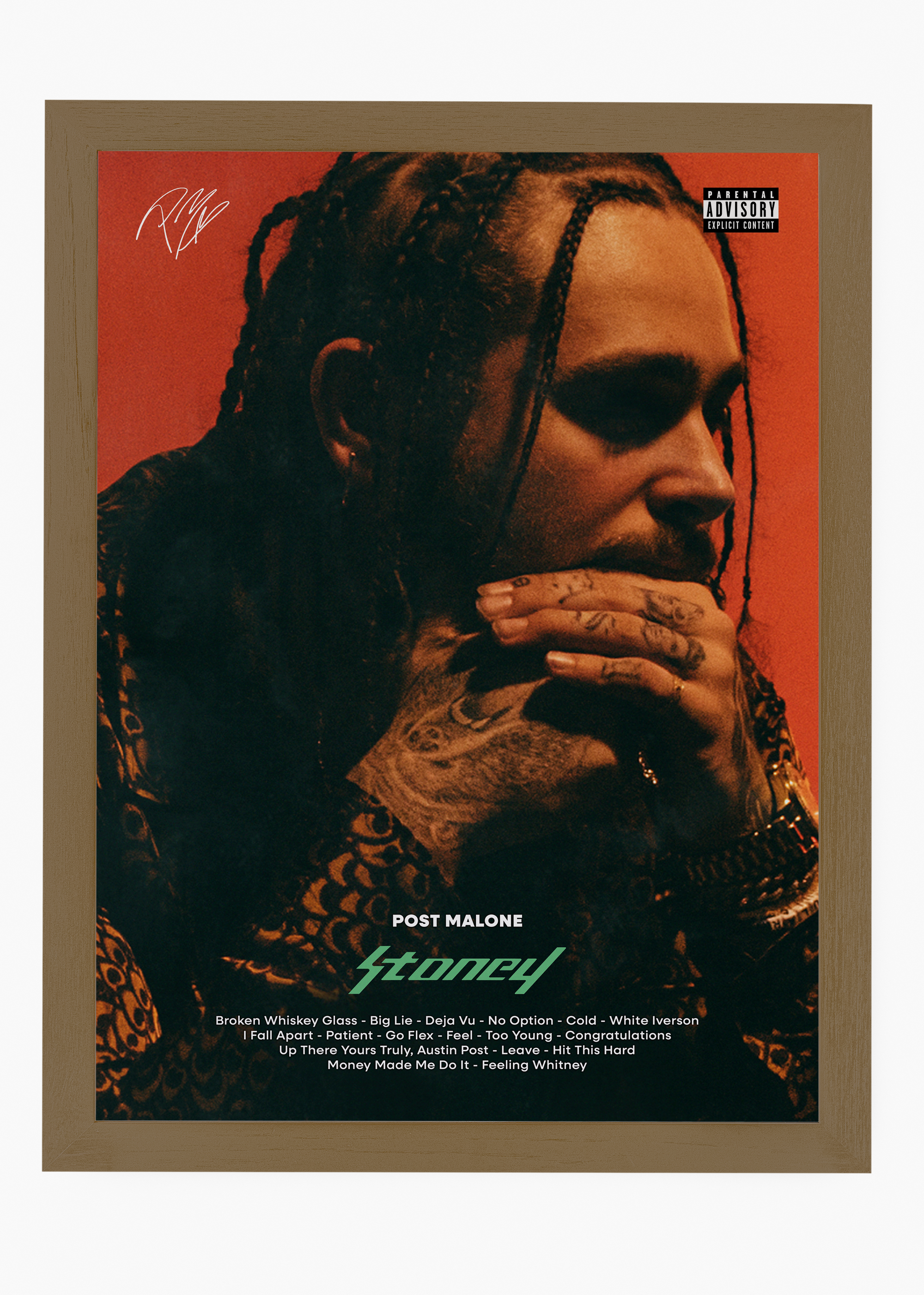 Quadro Post Malone Stoney Capa - 6