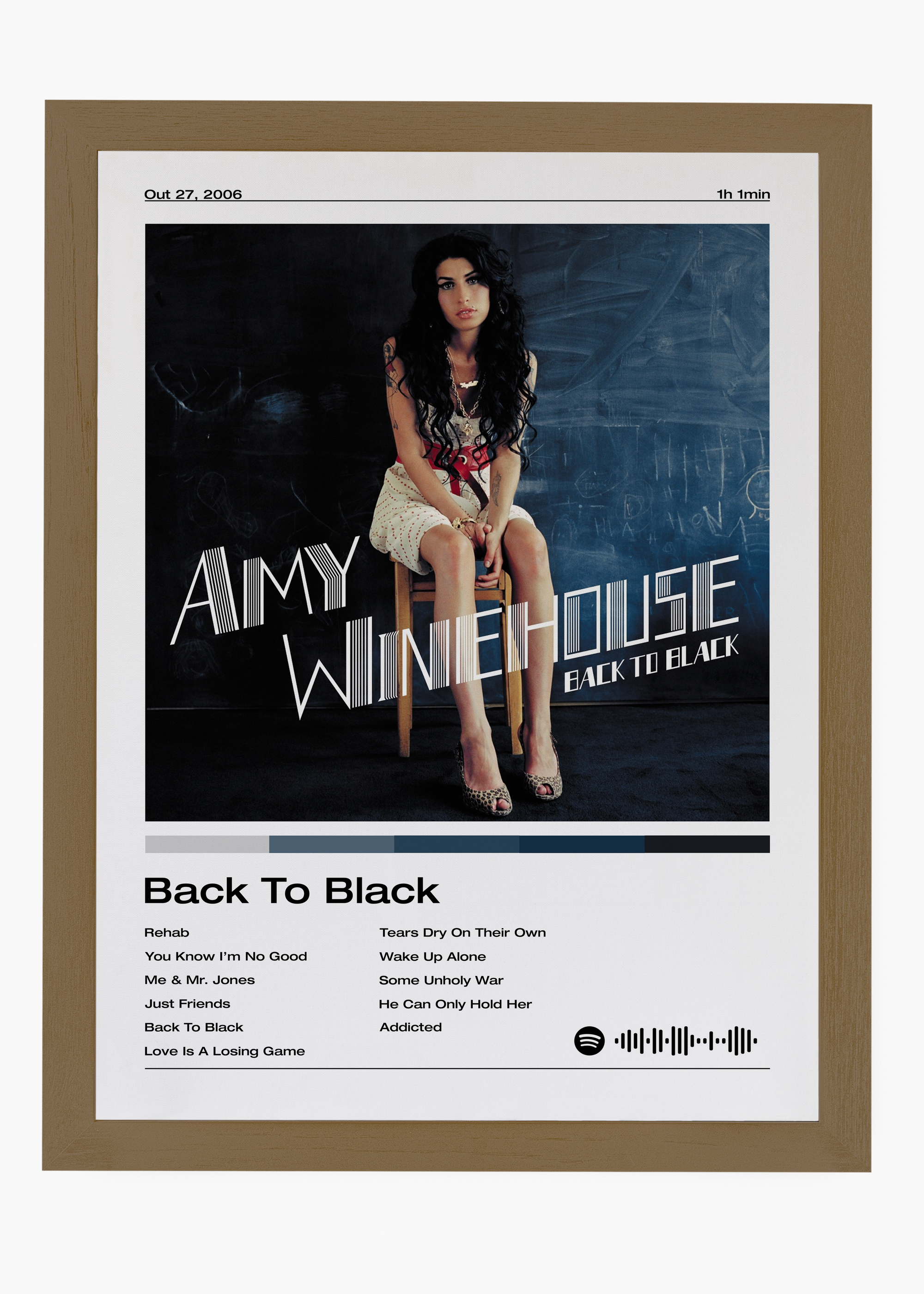 Quadro Amy Winehouse Back To Black - 6
