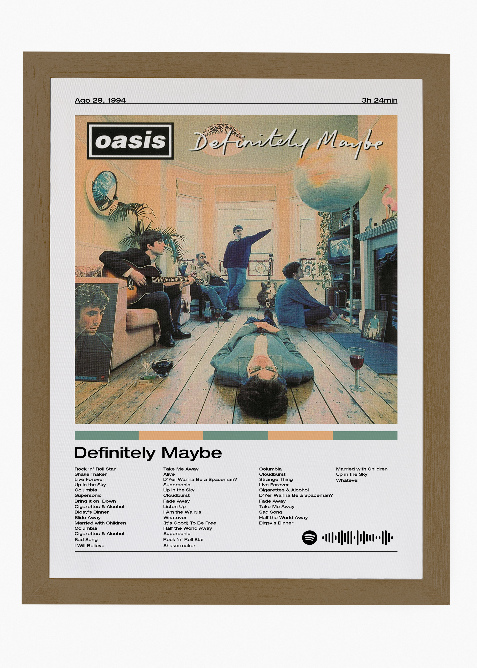 Quadro Oasis Definitely Maybe - 6