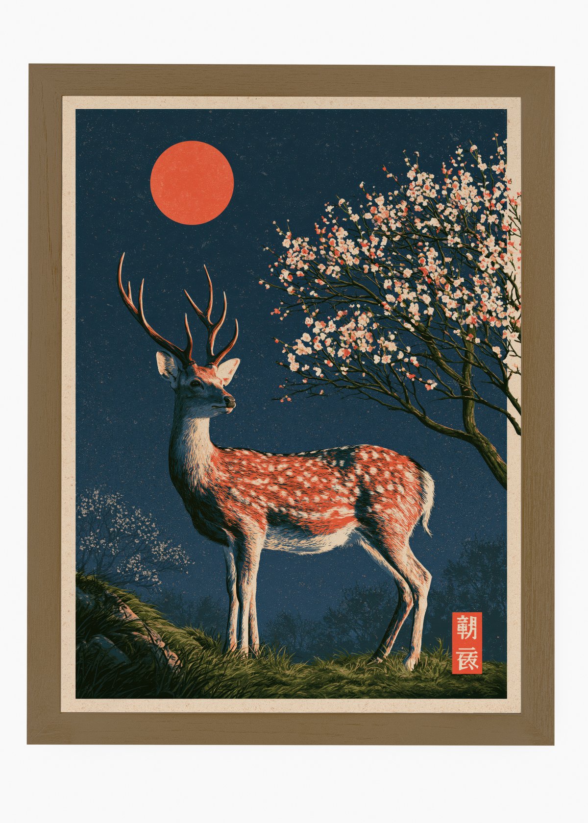 Quadro Japonês Sacred Deer - 6