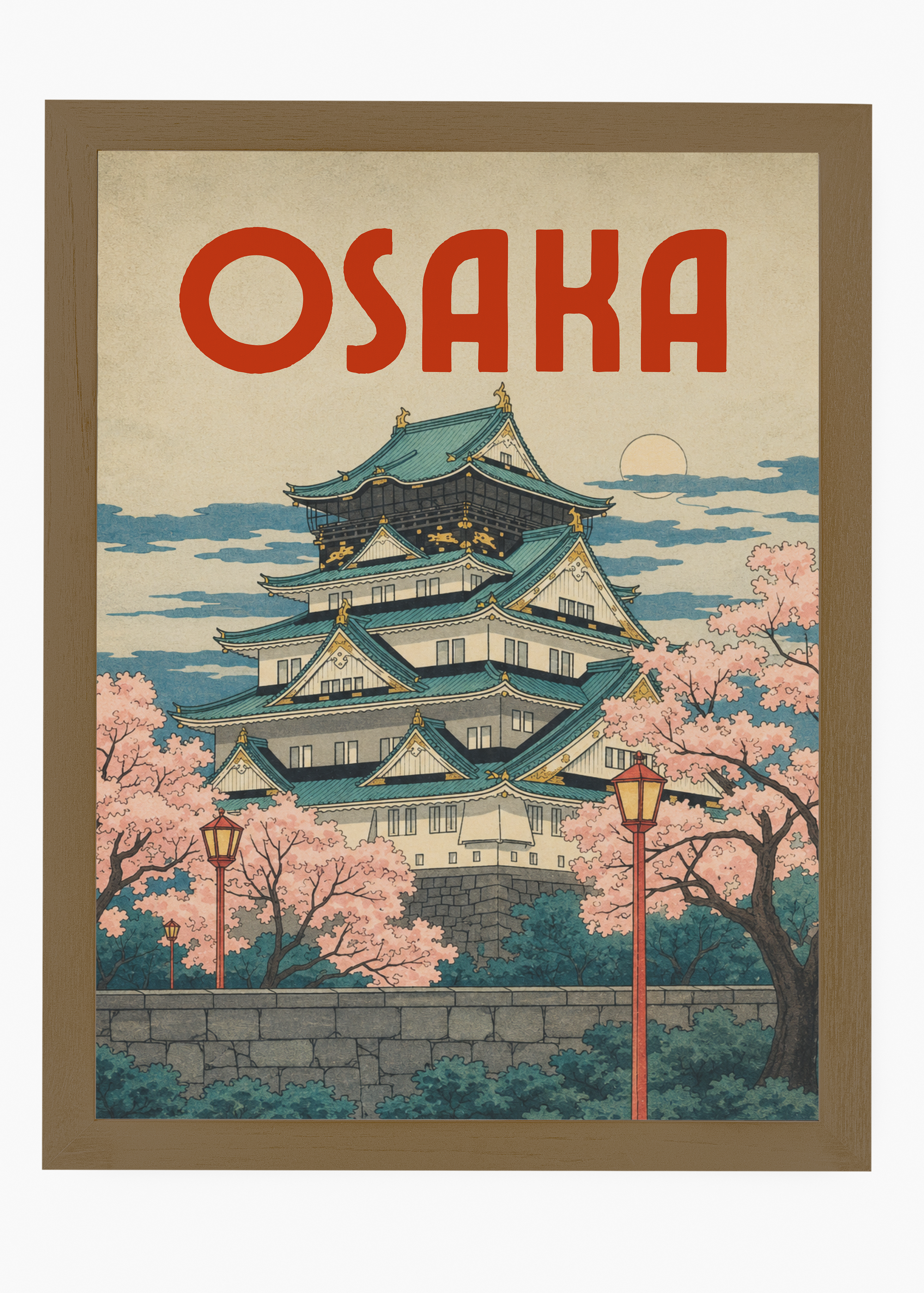 Quadro Japonês Osaka Jo - 6