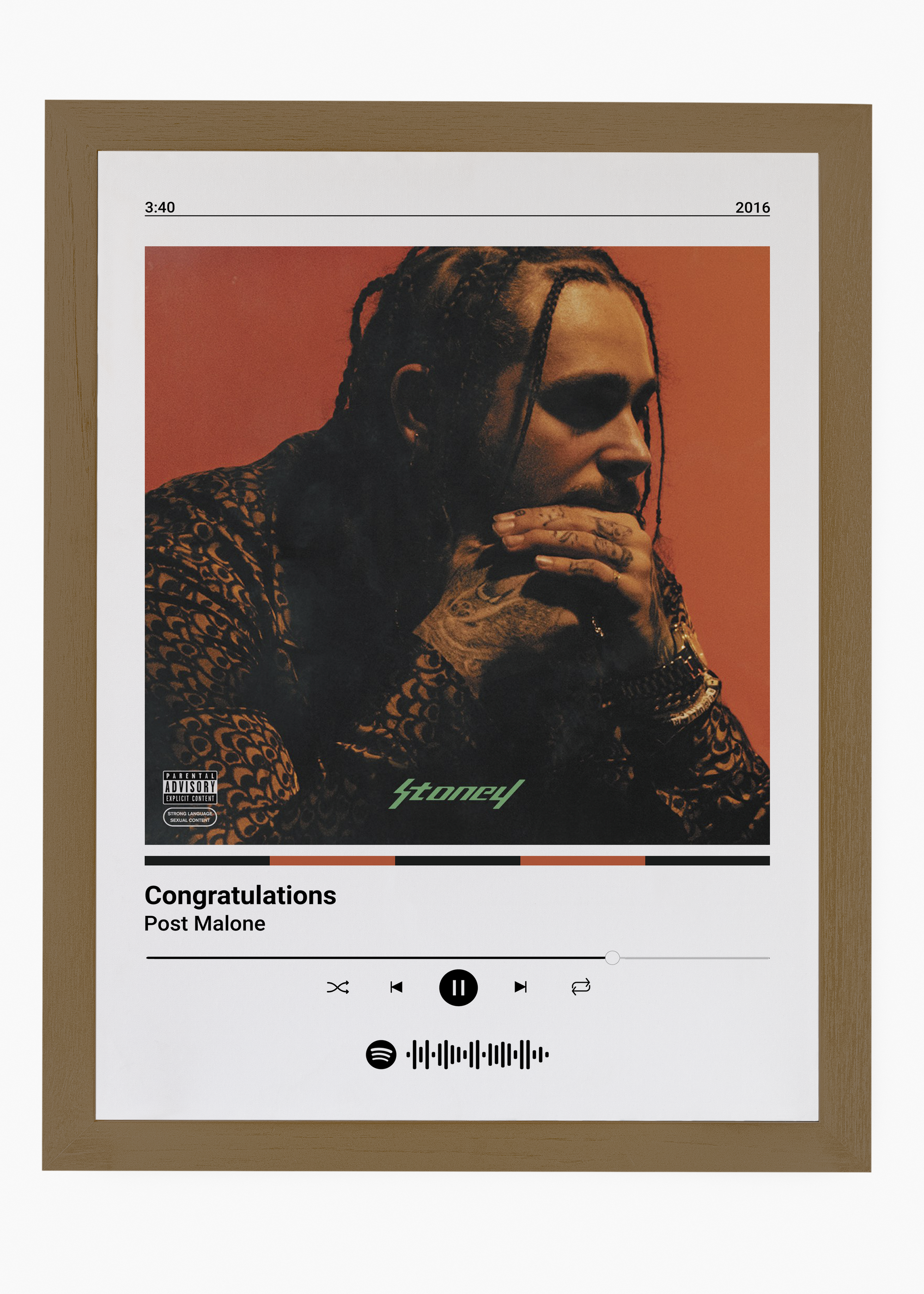 Quadro Post Malone Congratulations - 6