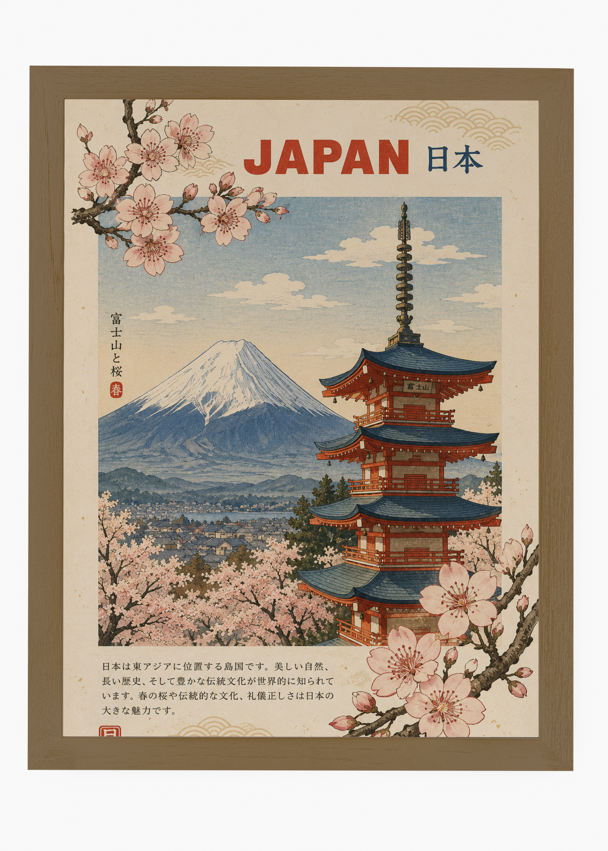 Quadro Japonês Nippon Pagoda - 6