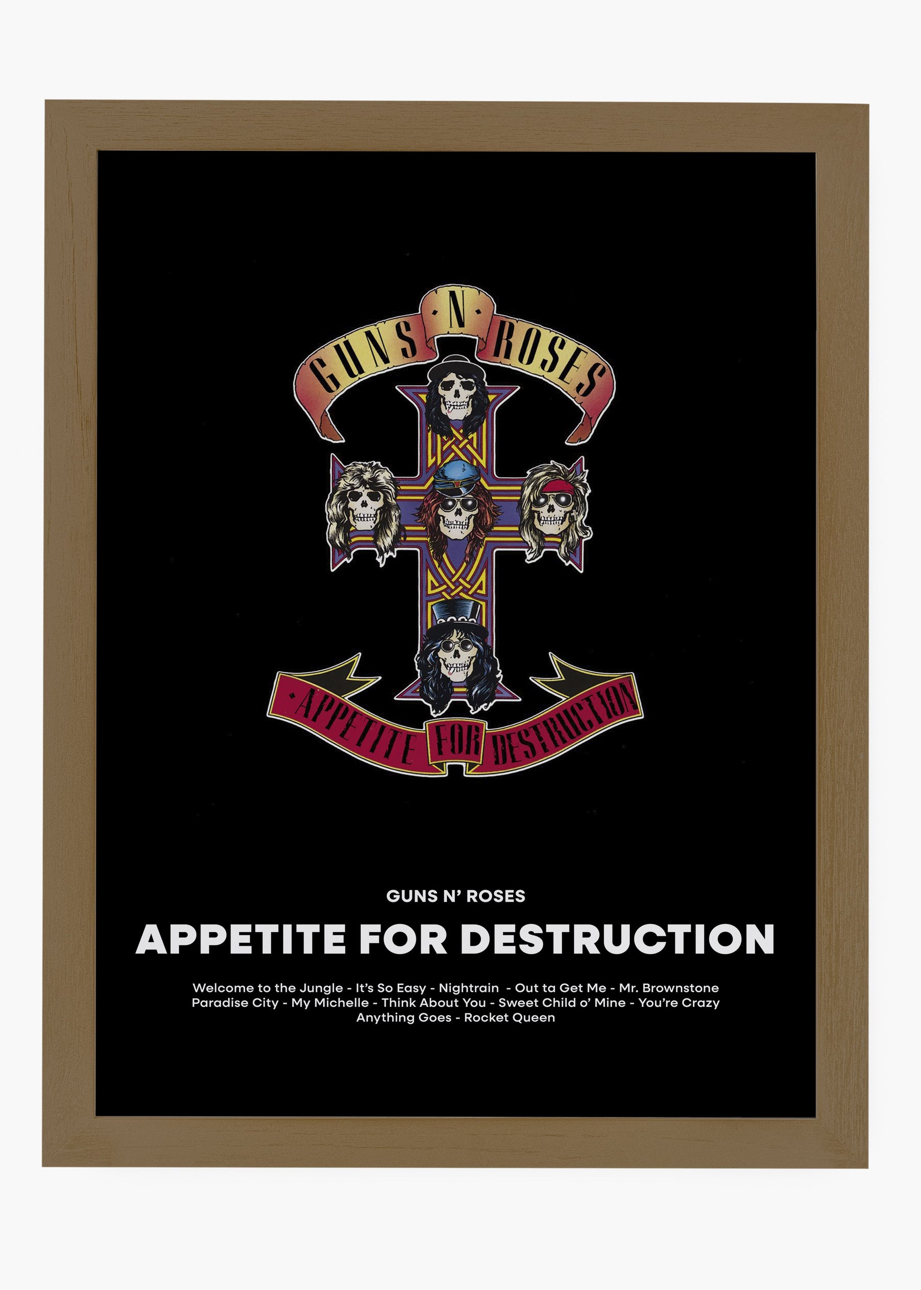 Quadro Guns N' Roses Appetite For Destruction Capa