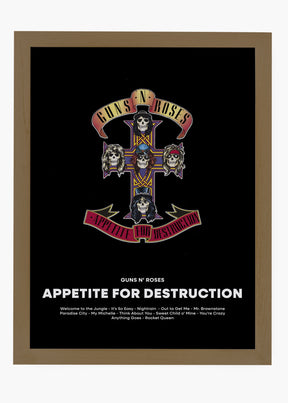 Quadro Guns N' Roses Appetite For Destruction Capa