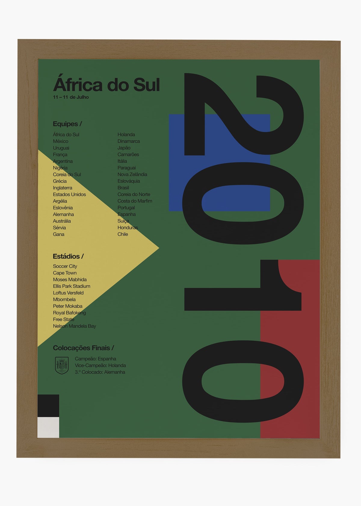 Quadro Copa do Mundo África Do Sul 2010