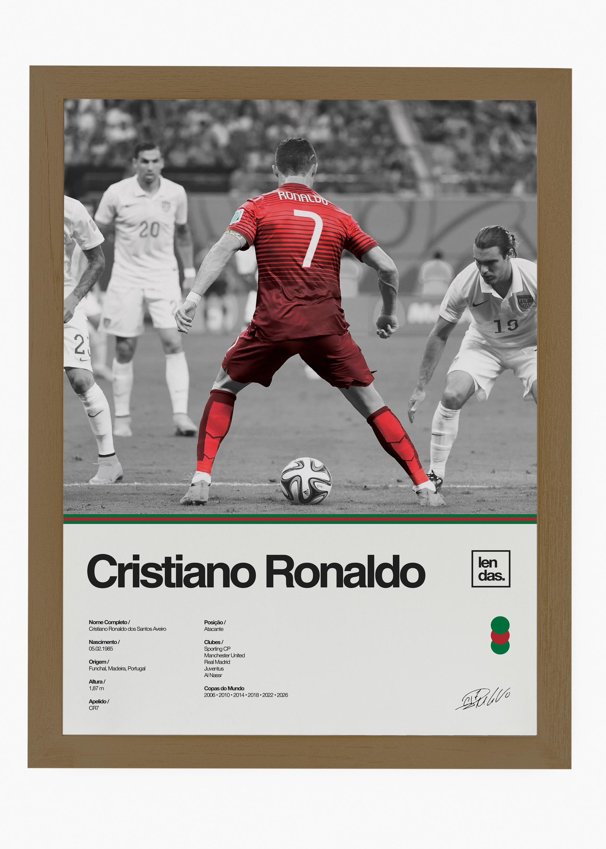Quadro Cristiano Ronaldo CR7 - 6