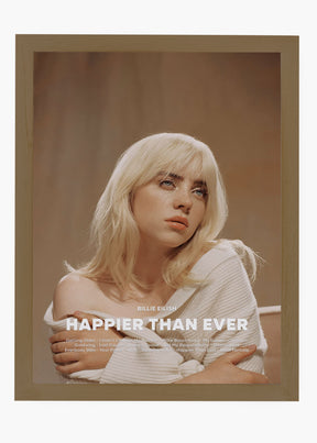 Quadro Billie Eilish Happier Than Ever Capa