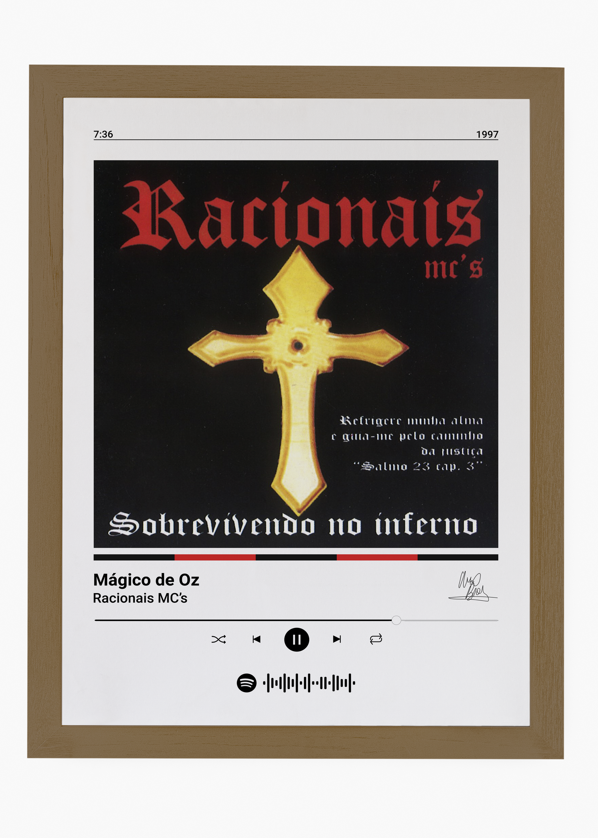 Quadro Racionais Mc's Mágico de Oz - 6