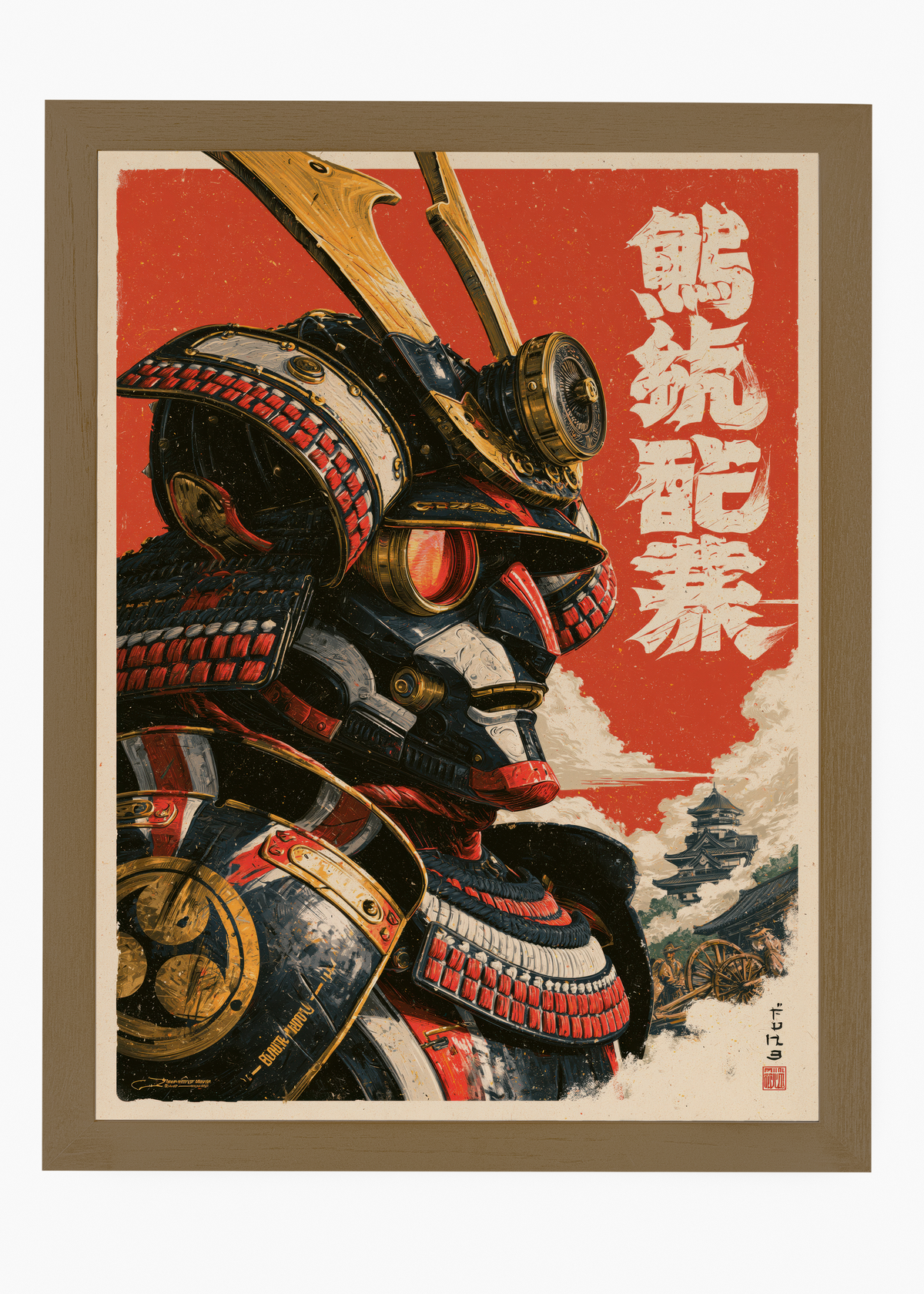 Quadro Japonês Mecha Samurai - 6