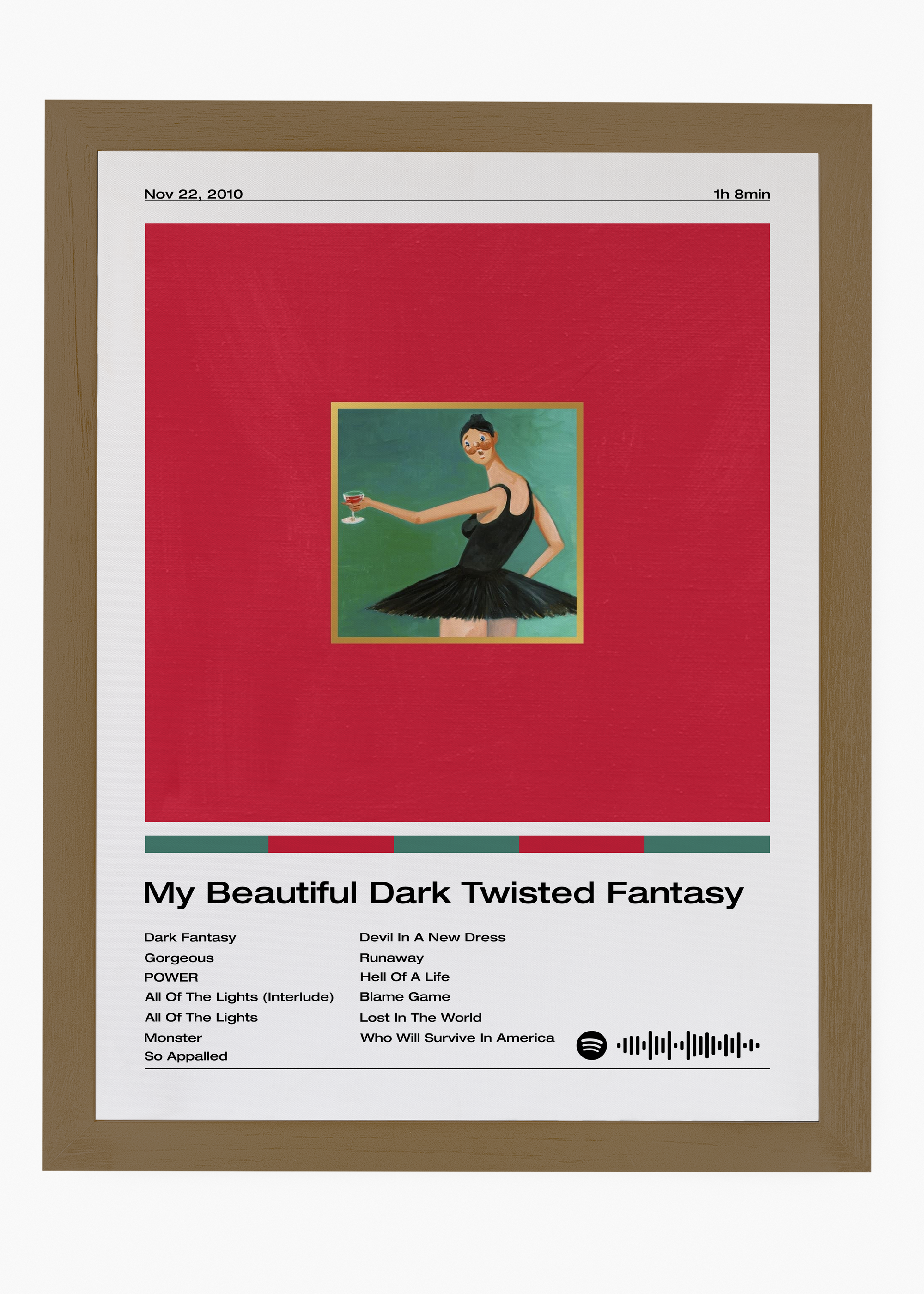 Quadro Kanye West My Beautiful Dark Twisted Fantasy - 6