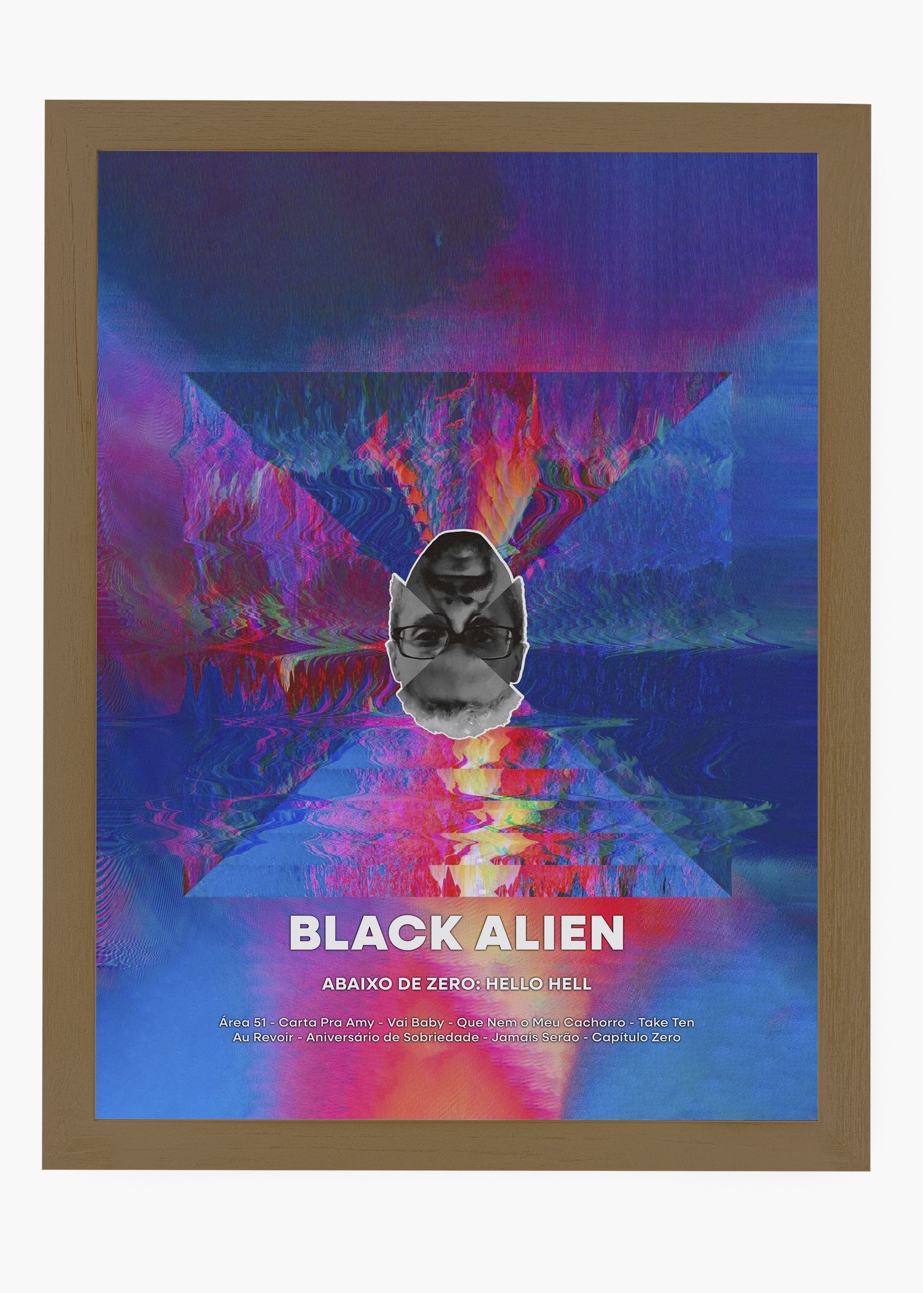 Quadro Black Allien Abaixo de Zero Hello Hell Capa