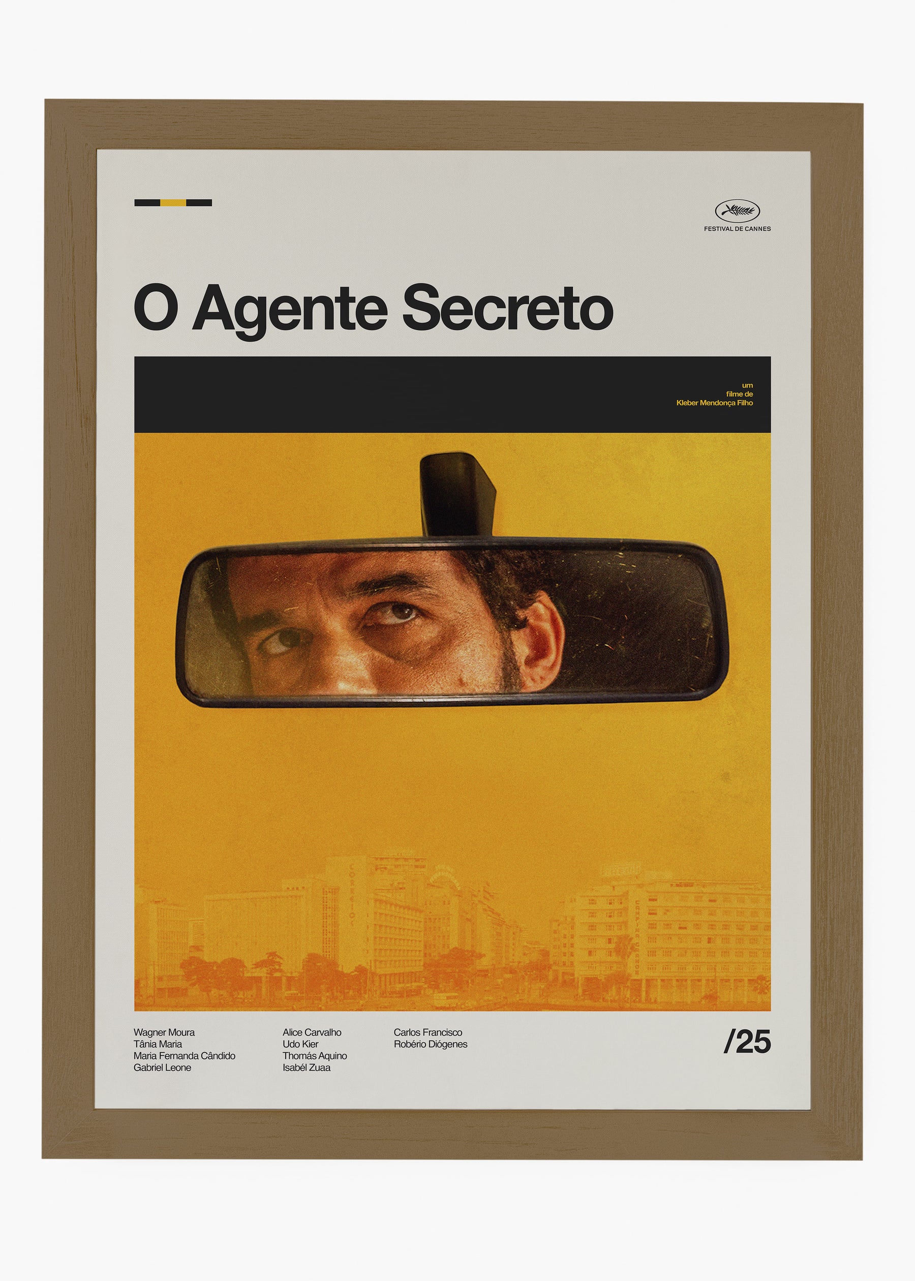 Quadro O Agente Secreto - Wagner Moura