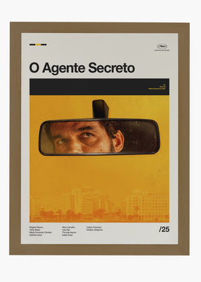 Quadro O Agente Secreto - Wagner Moura