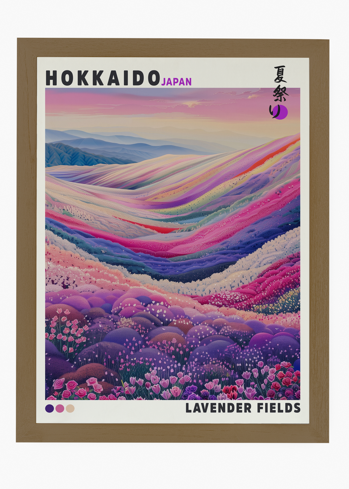 Quadro Japones Lavender Fields - 6