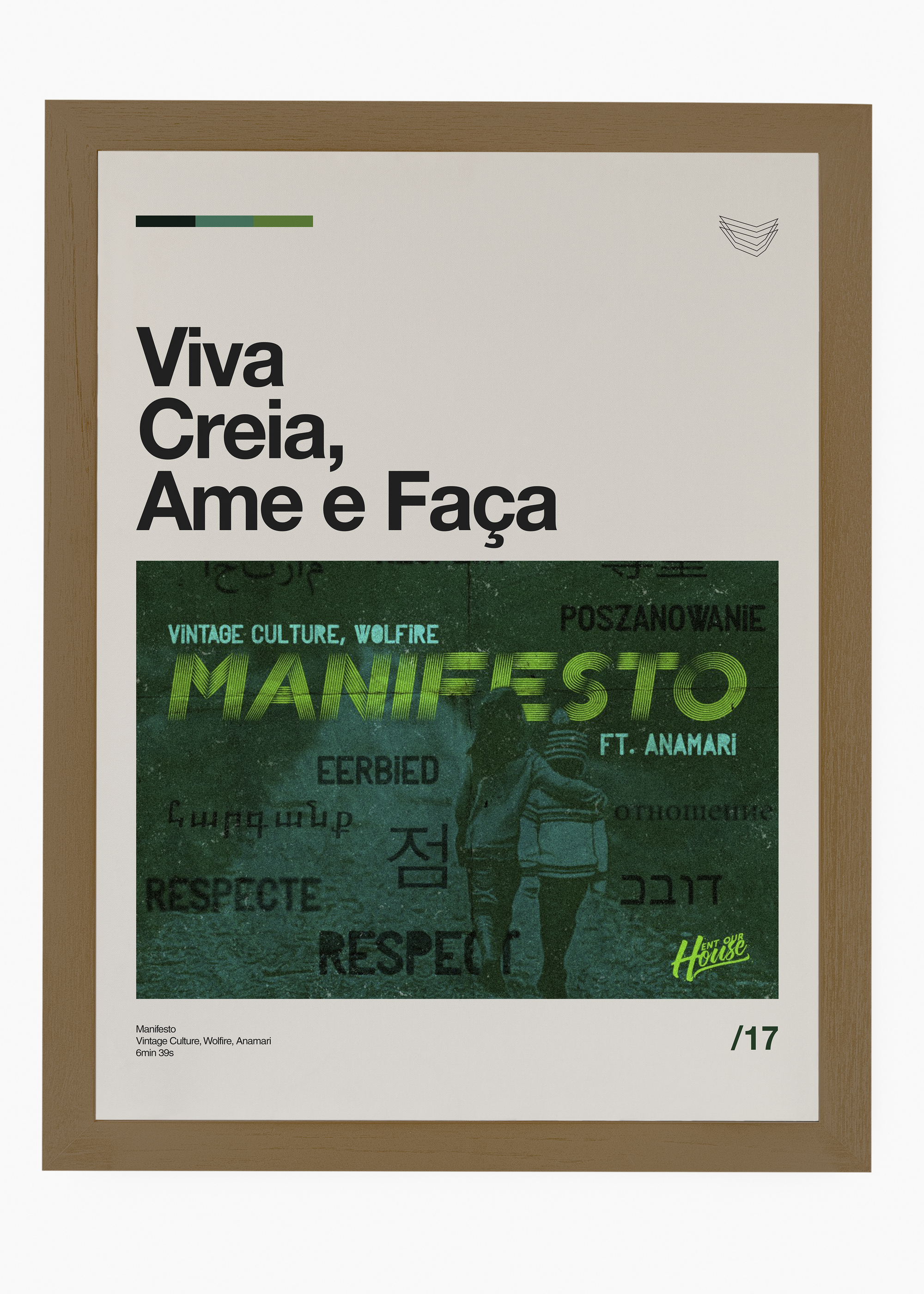 Quadro Vintage Culture Viva Creia, Ame e Faça - 6
