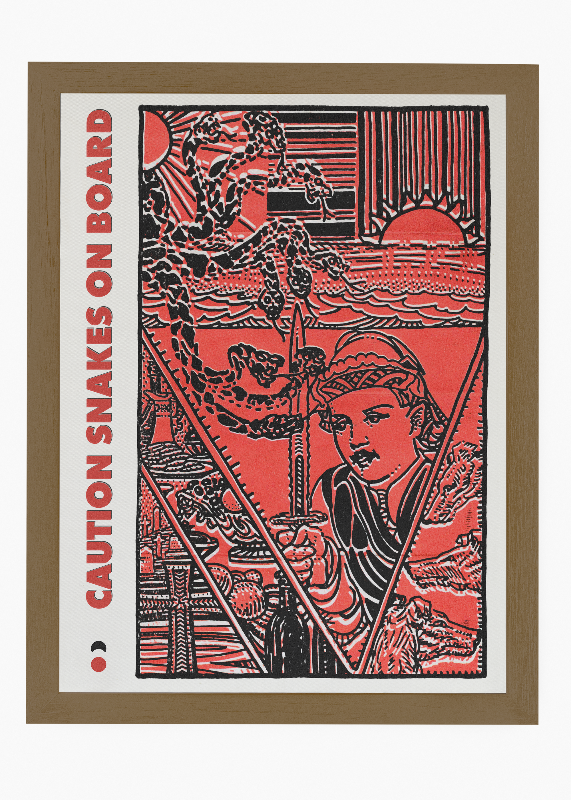 Quadro Caution Snakes on Board - 6