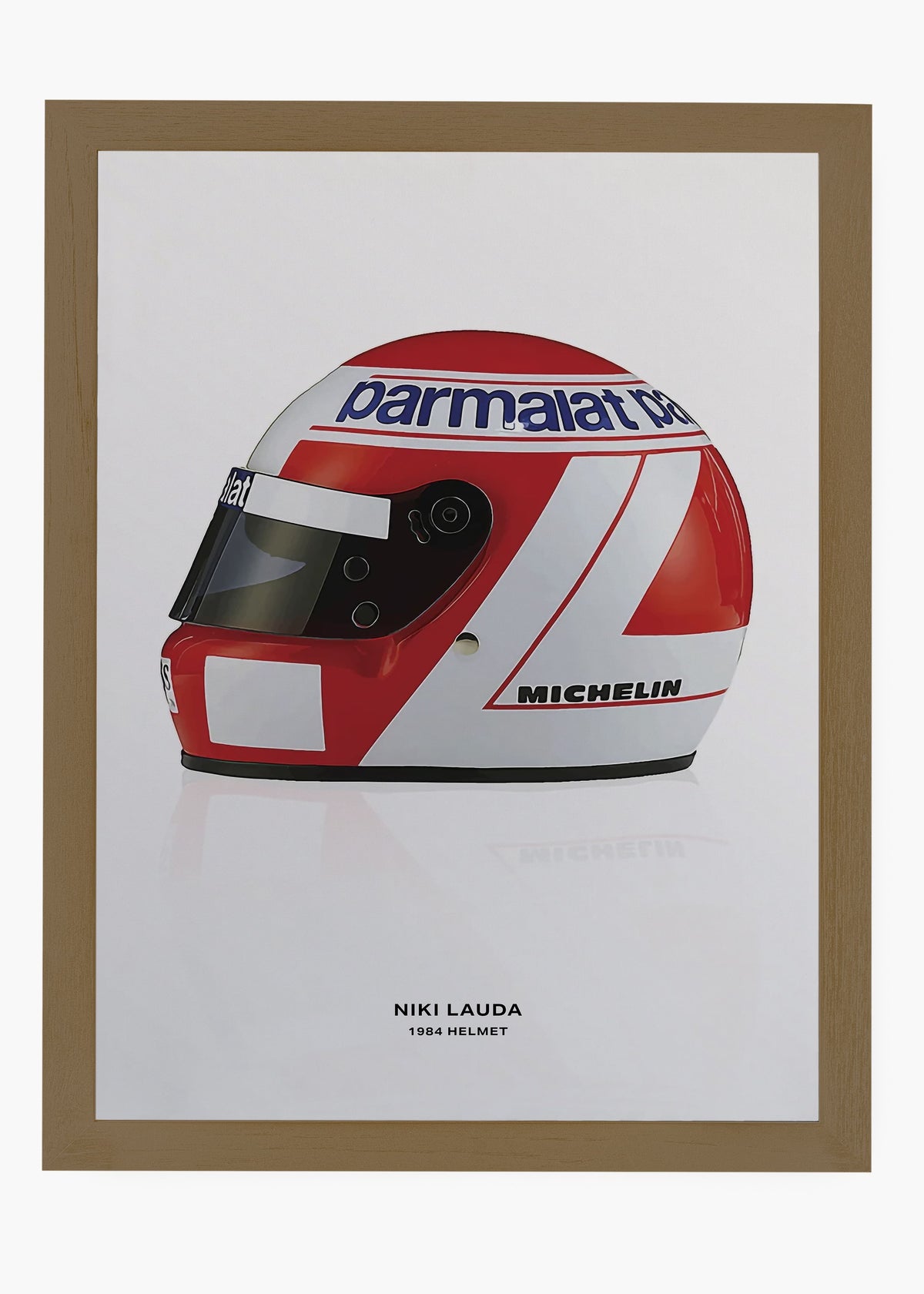 Quadro decorativo Niki Lauda 1984 — arte de automobilismo para parede | Cübe Quadros