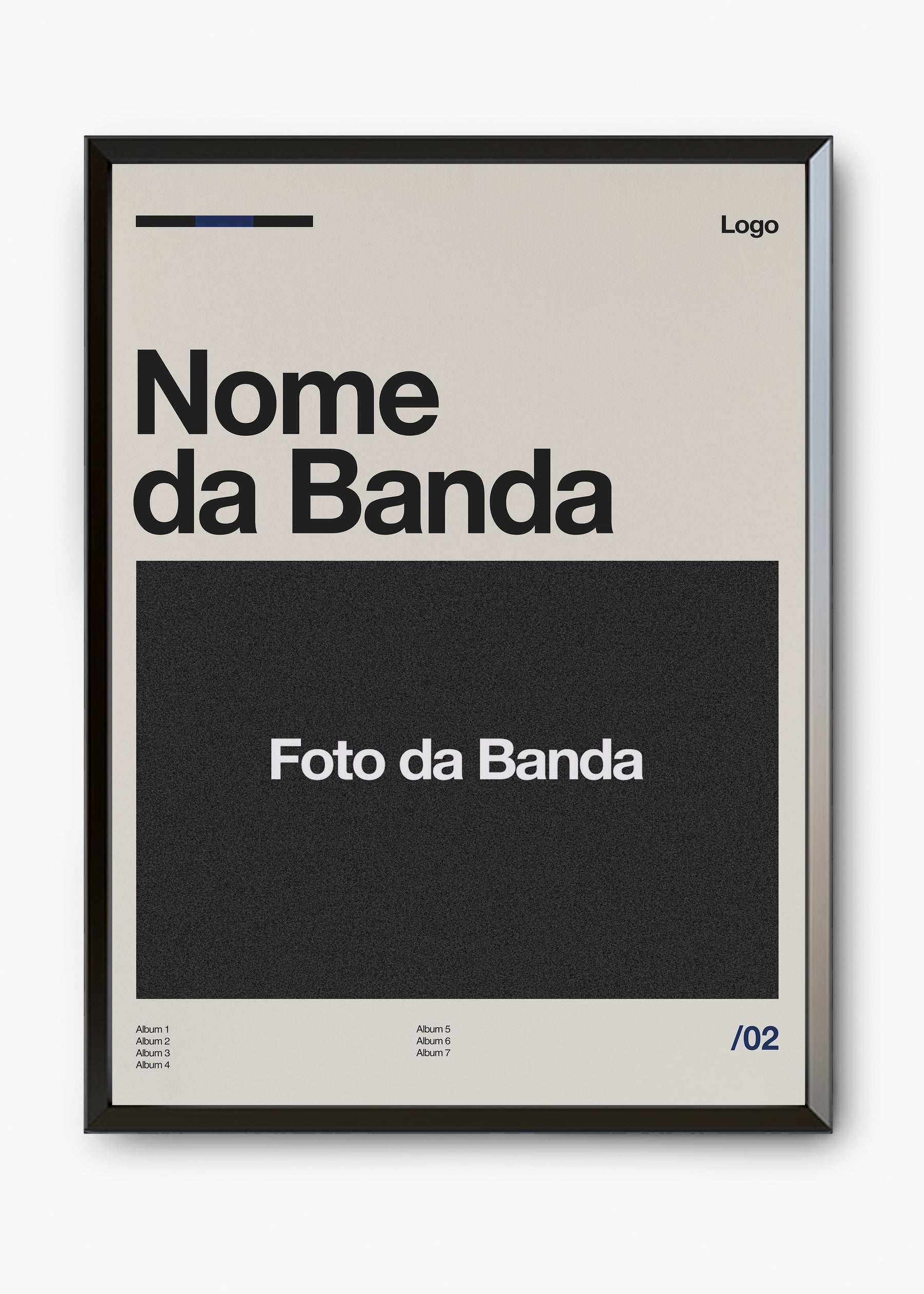 Quadro Personalizável - Bandas / Capas