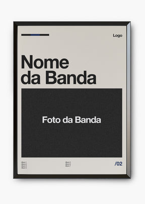 Quadro Personalizável - Bandas / Capas