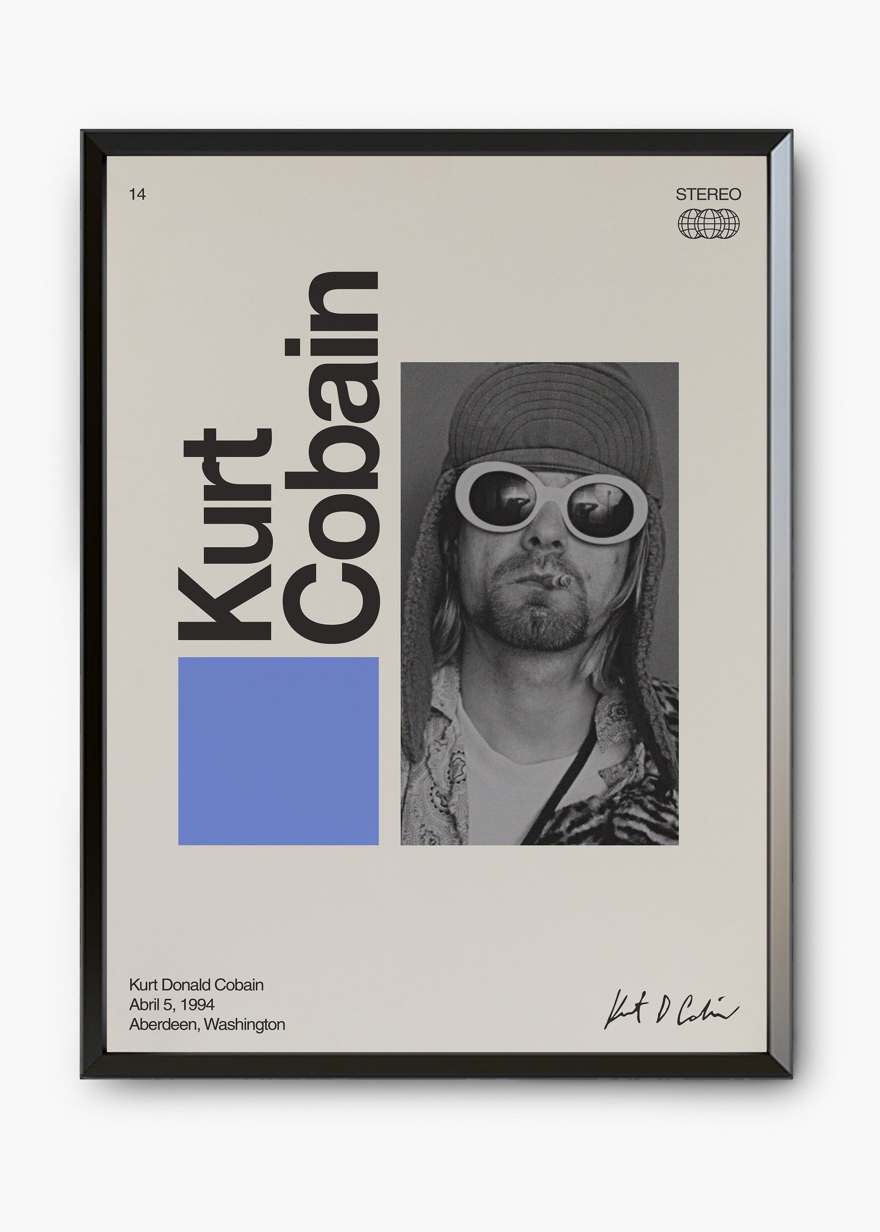 Quadro Signature Kurt Cobain