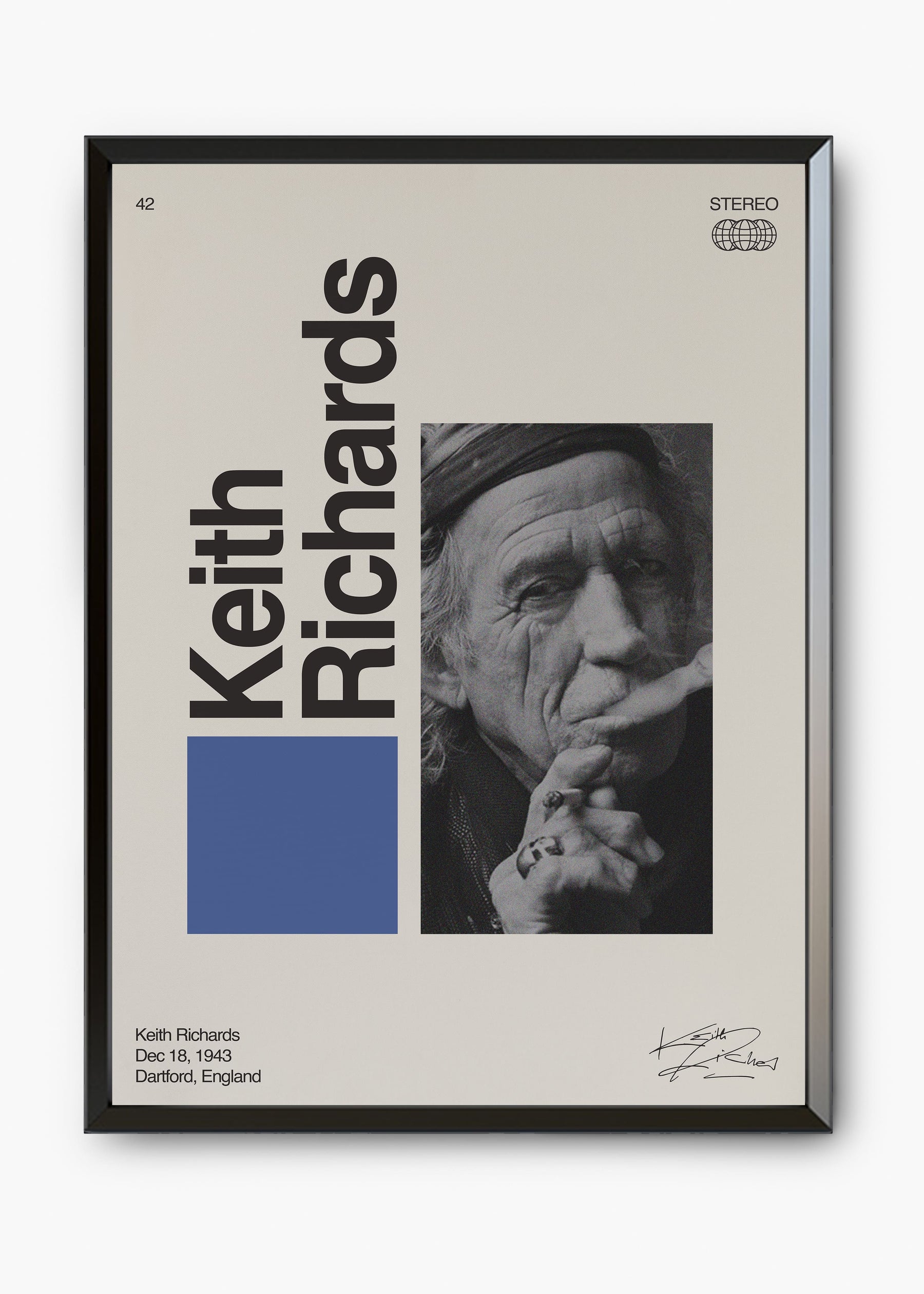 Quadro Signature Keith Richards